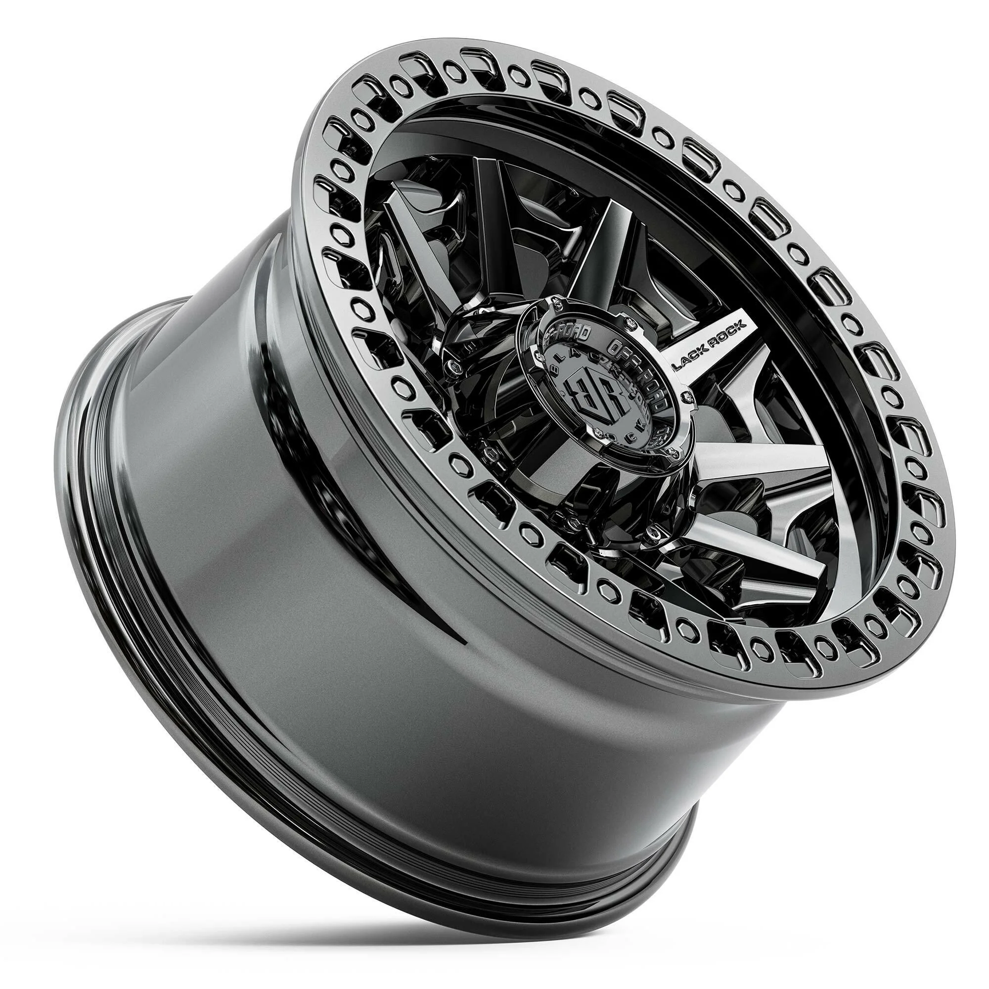 BLACK ROCK CAGE BLACK CHROME 17X9 - Image 3