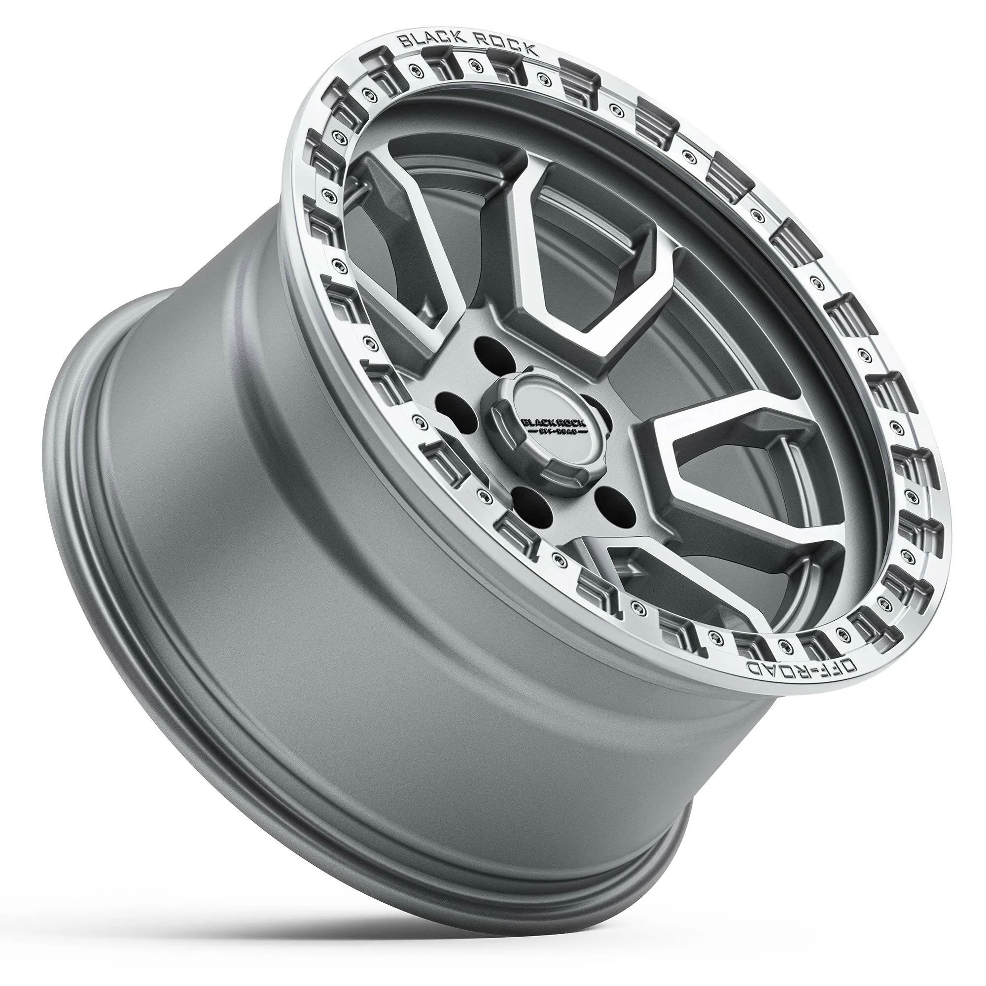 BLACK ROCK COBRA 5S SILVER MACHINED 17X9 - Image 3