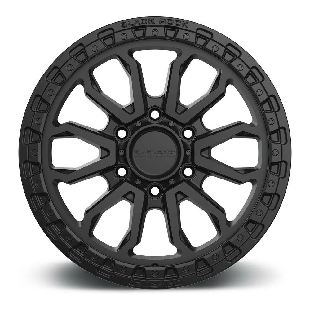 BLACK ROCK COBRA SATIN BLACK 17X9 - Image 2