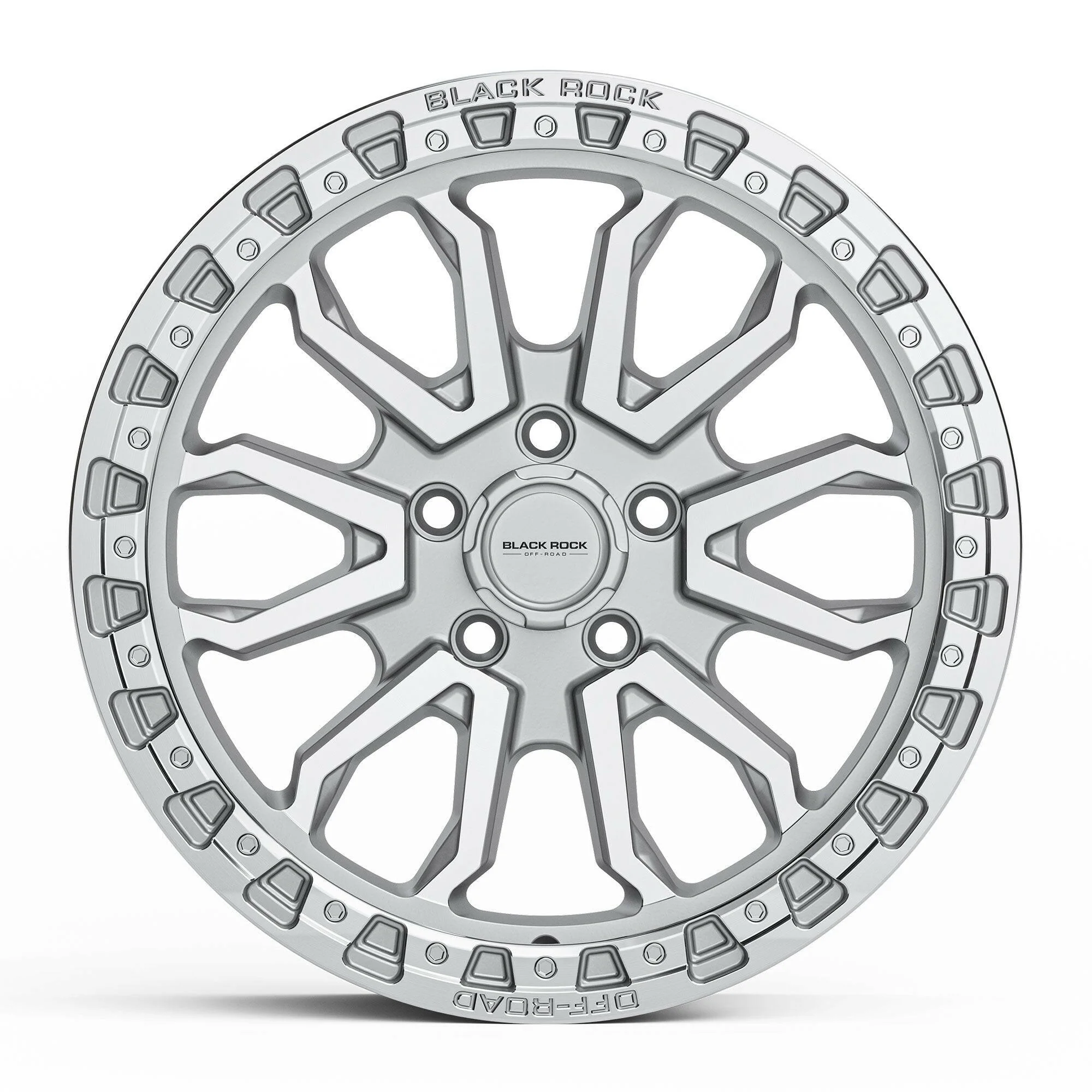 BLACK ROCK COBRA SILVER MACHINED 17X9 - Image 2