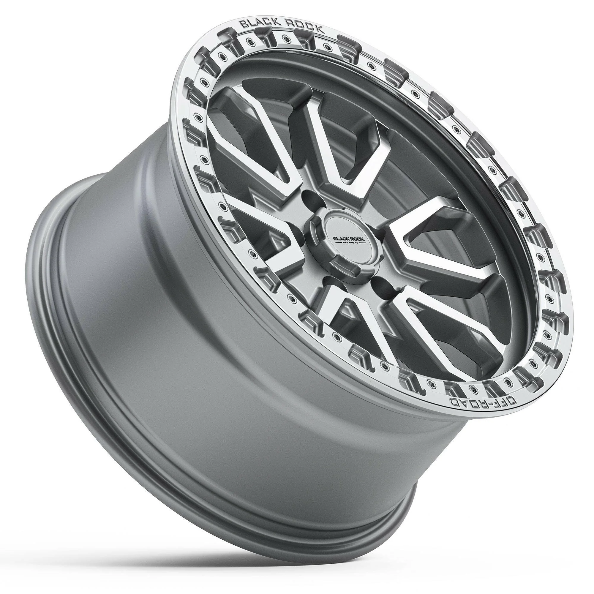 BLACK ROCK COBRA SILVER MACHINED 17X9 - Image 3