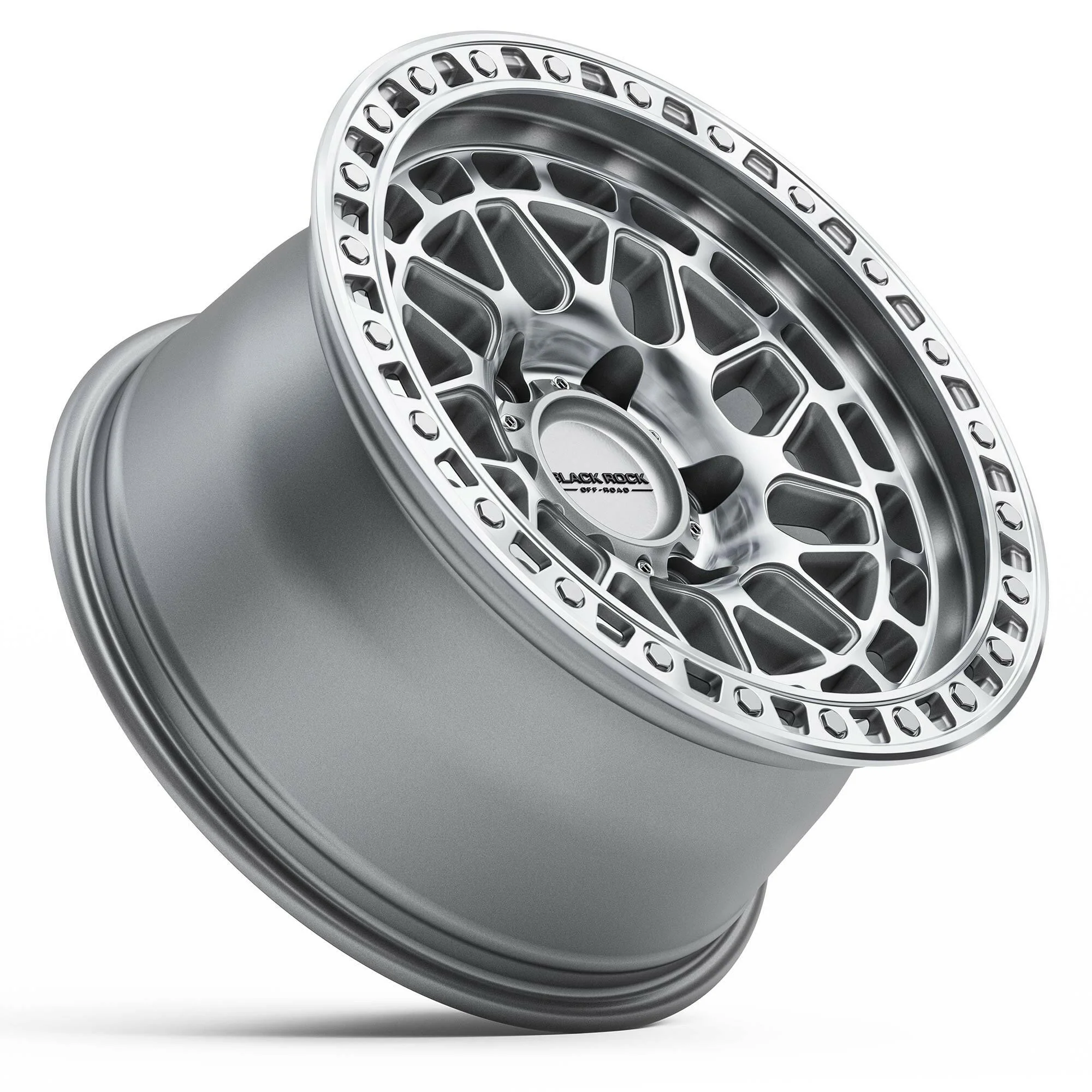 BLACK ROCK FURY SILVER MACHINED 17X9 - Image 3