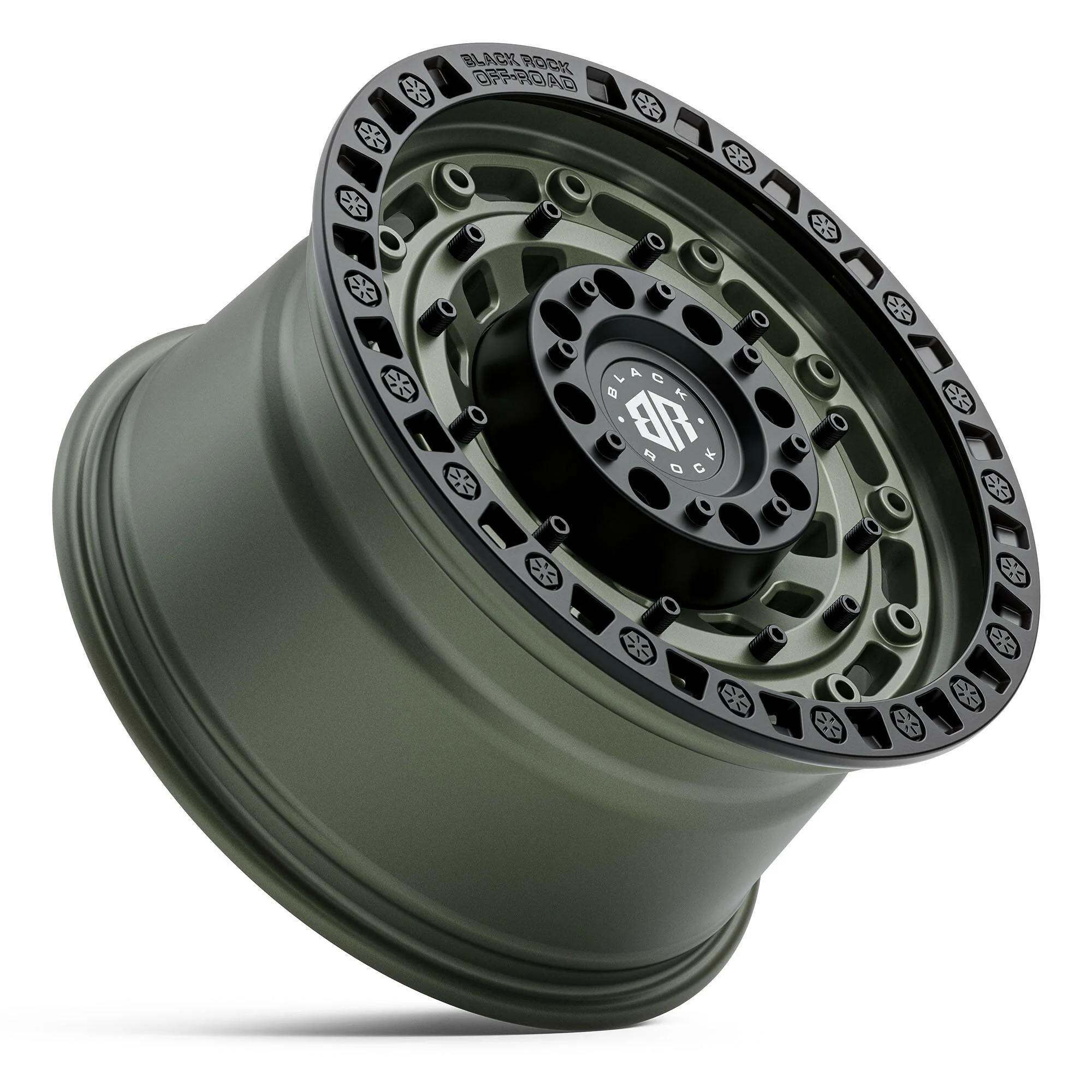 BLACK ROCK MILITARY ARMY GREEN BLACK RING 17X9 - Image 3