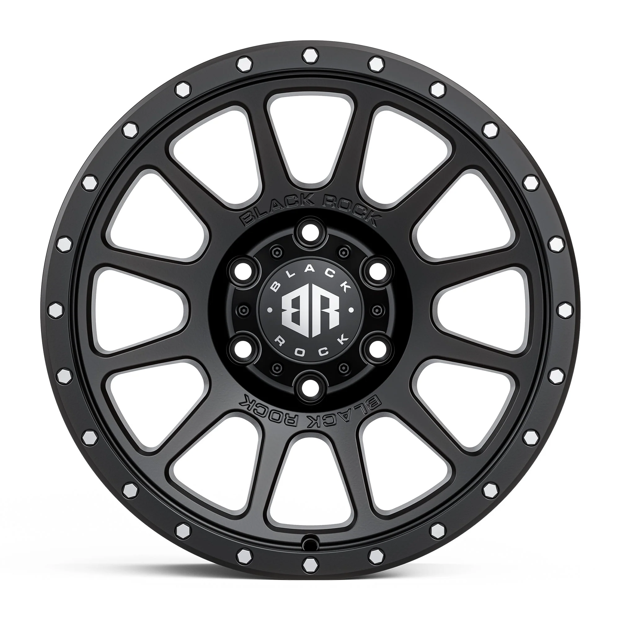 BLACK ROCK OMEGA SATIN BLACK 17X9 - Image 2