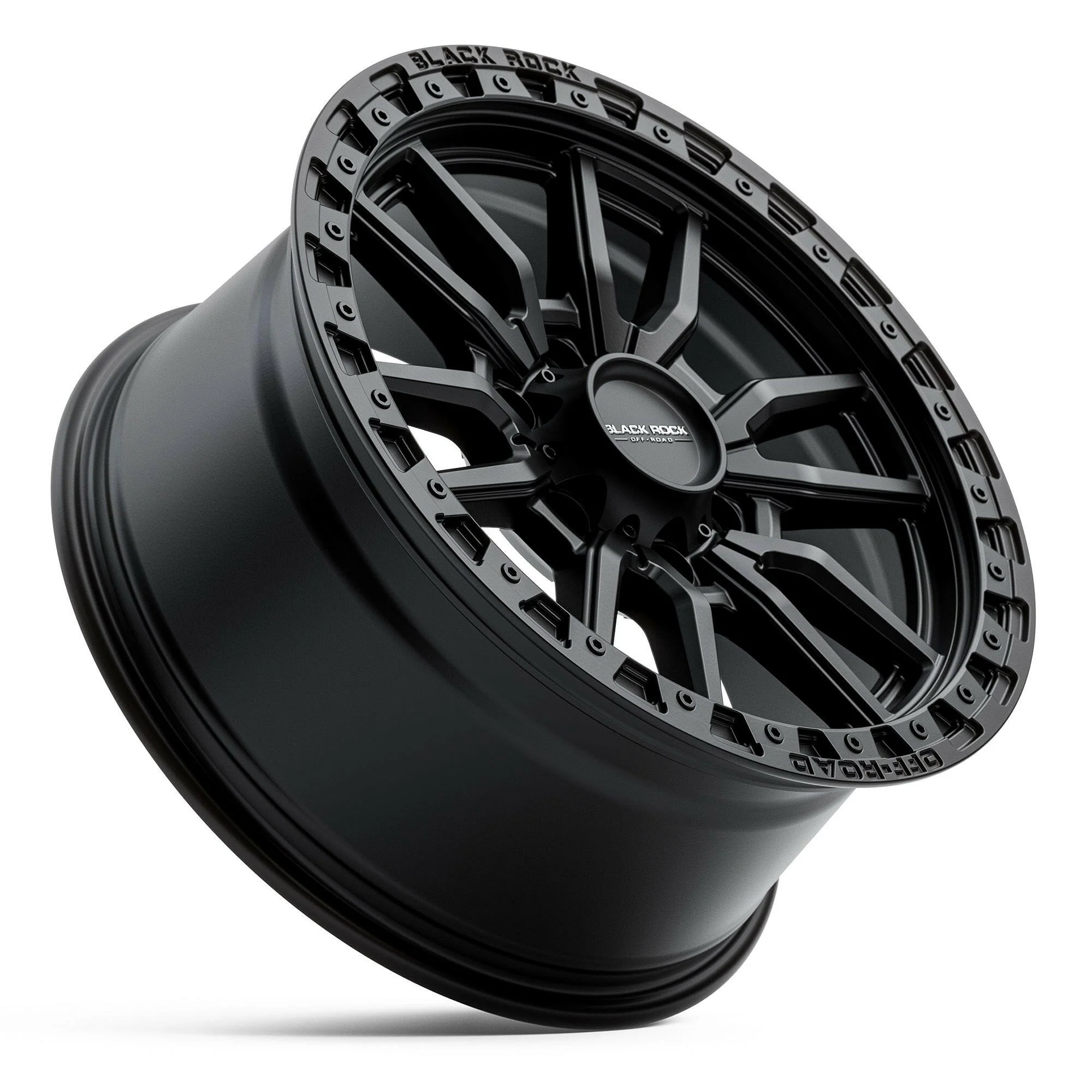 BLACK ROCK RAMBLER SATIN BLACK 17X8.5 - Image 3