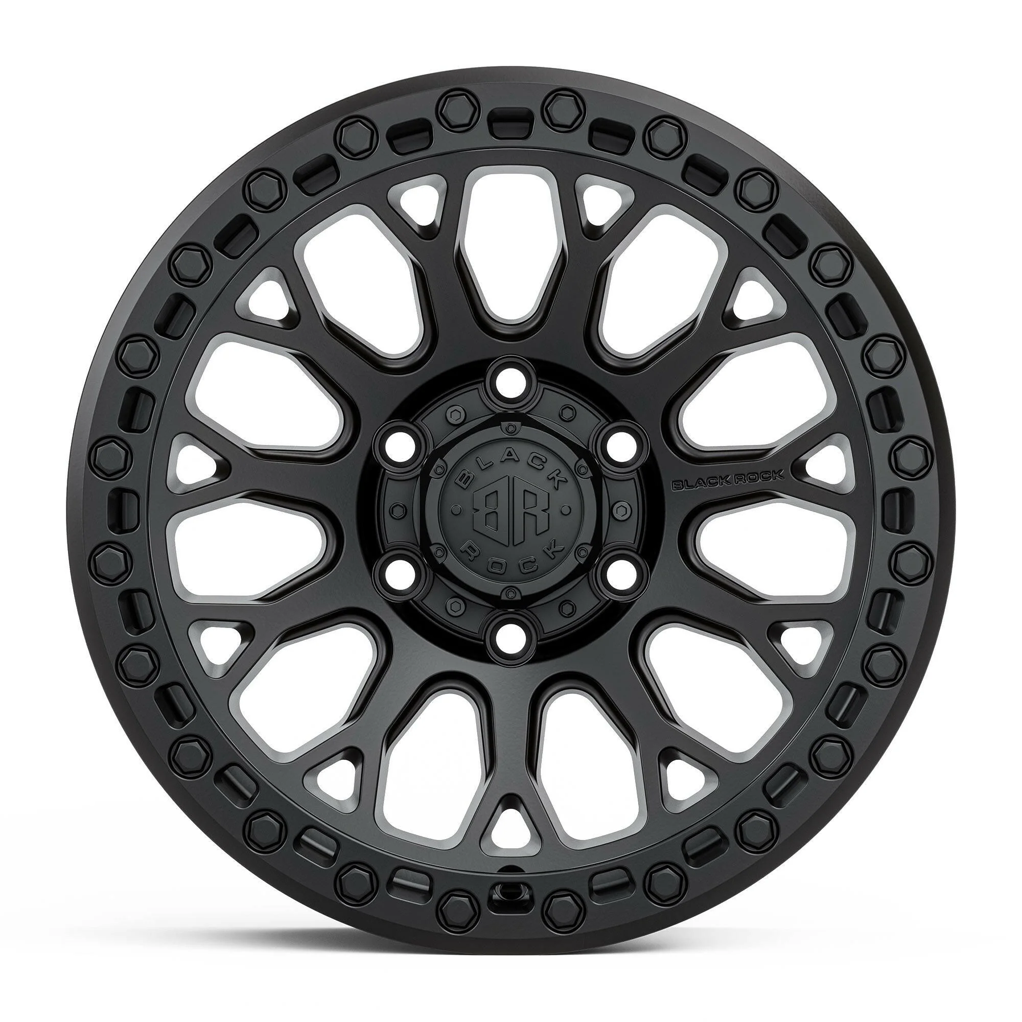 BLACK ROCK SPIDER SATIN BLACK 17X9 - Image 2