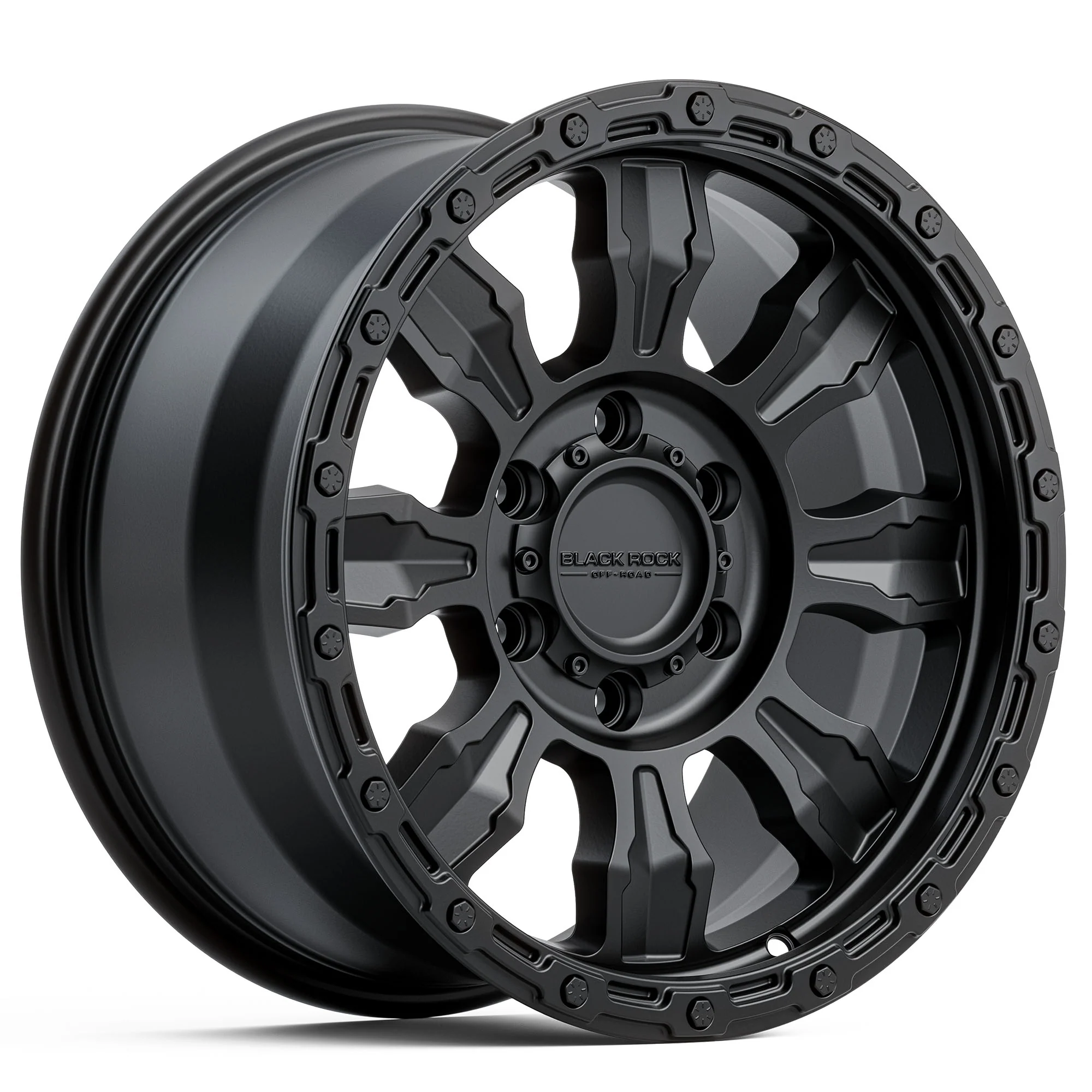 BLACK ROCK VENTURE SATIN BLACK 18X9 6X139.7