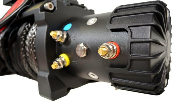 Carbon 12K 12000lb Electric Winch With Black Rope & Hook VER. 2 - Image 4