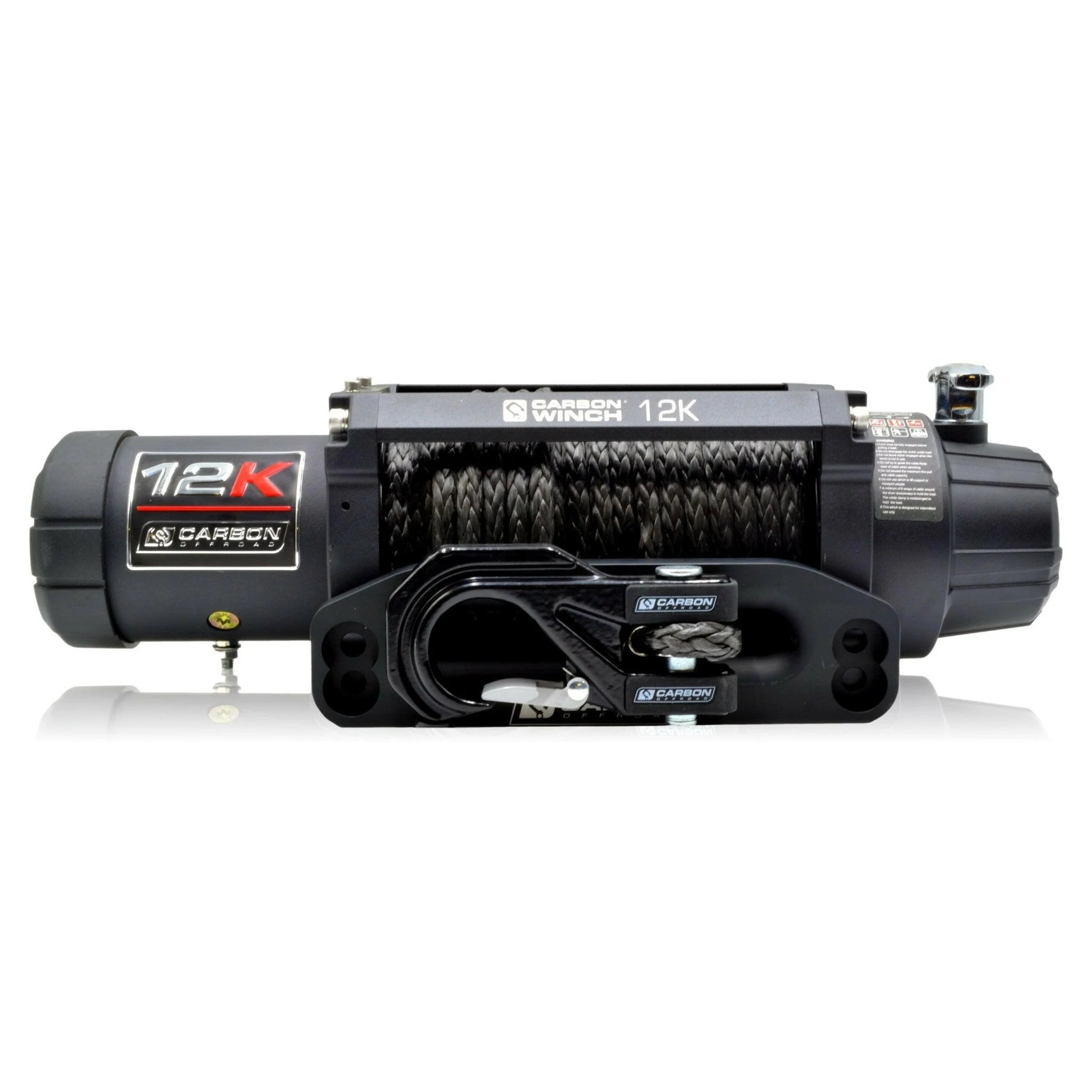 Carbon 12K - 12000lb Winch With Rope & Hook V3 - Image 2