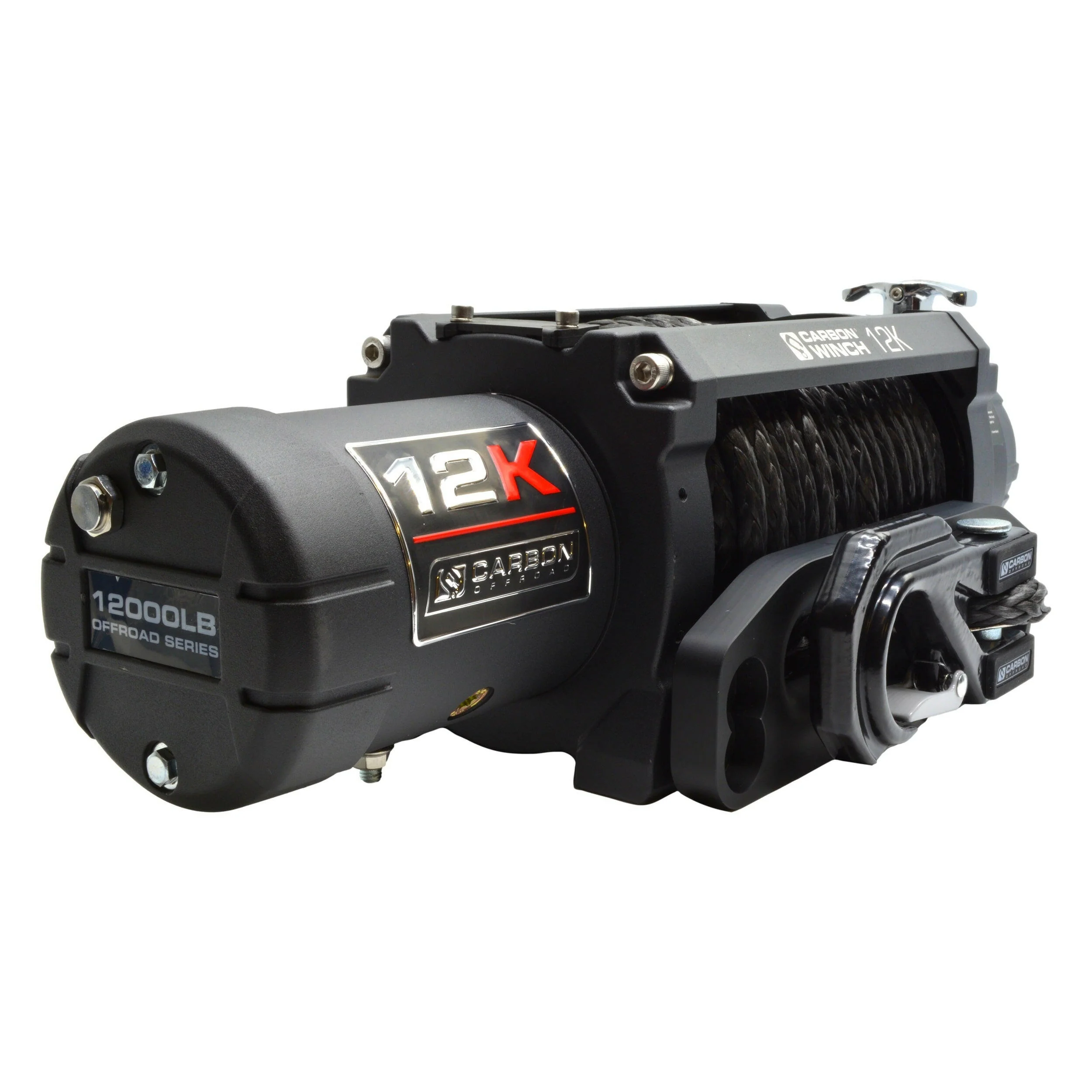 Carbon 12K - 12000lb Winch With Rope & Hook V3 - Image 4