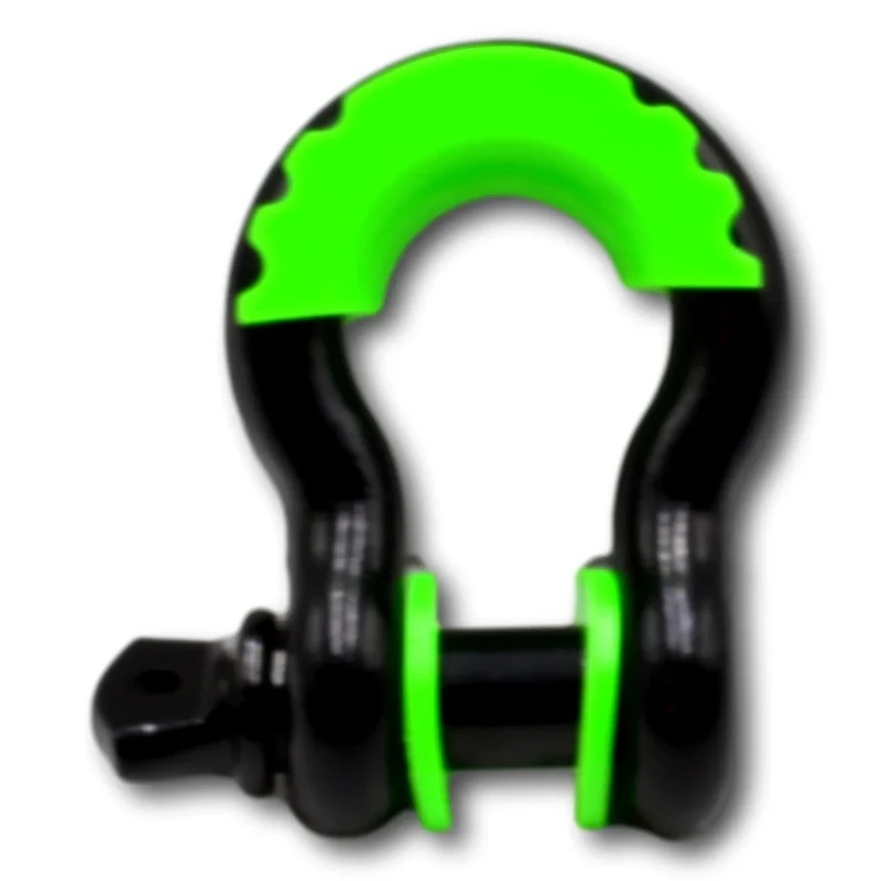 Carbon 4.75 Ton Steel Bow Shackle - 1 x Pair with noise isolators - Image 3