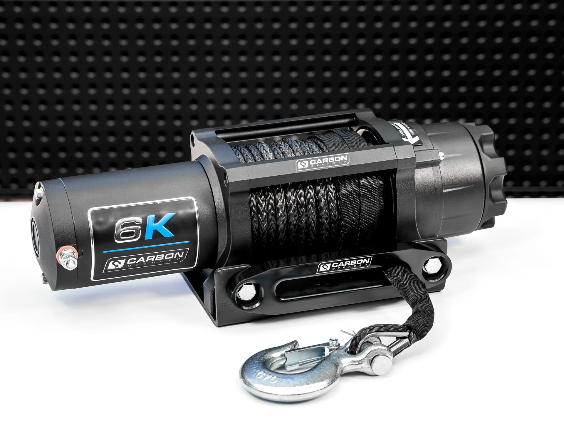 Carbon Offroad 6000lb ATV - Small 4X4 Winch 24V - Image 2