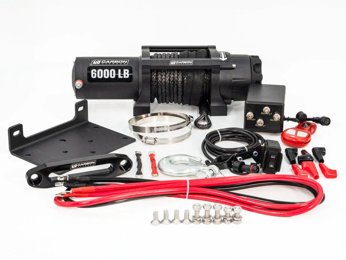Carbon Offroad Long Drum 6000lb ATV - Small 4X4 Winch - Image 8