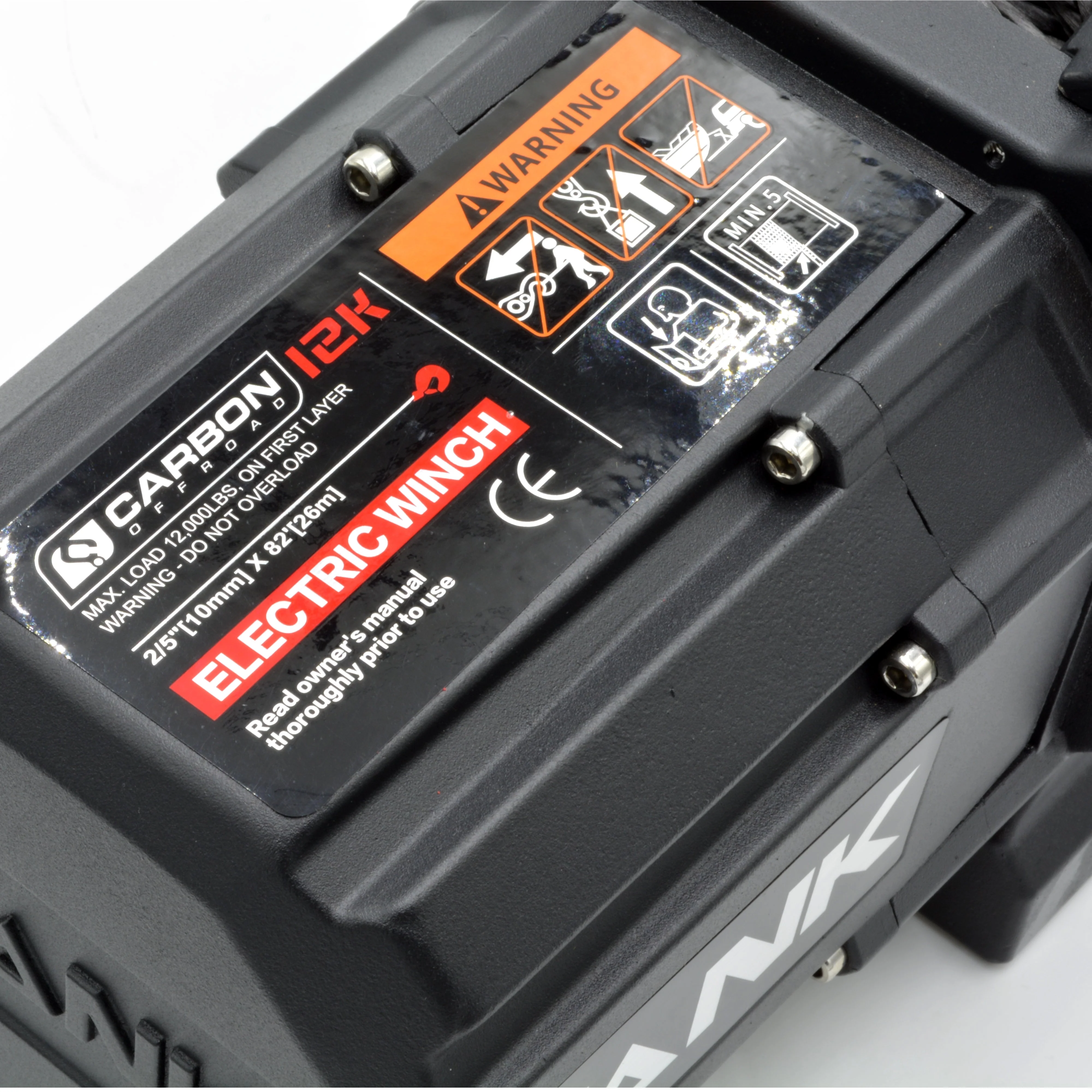 Carbon TANK - 12000lb Winch 12V No Hook - Image 10
