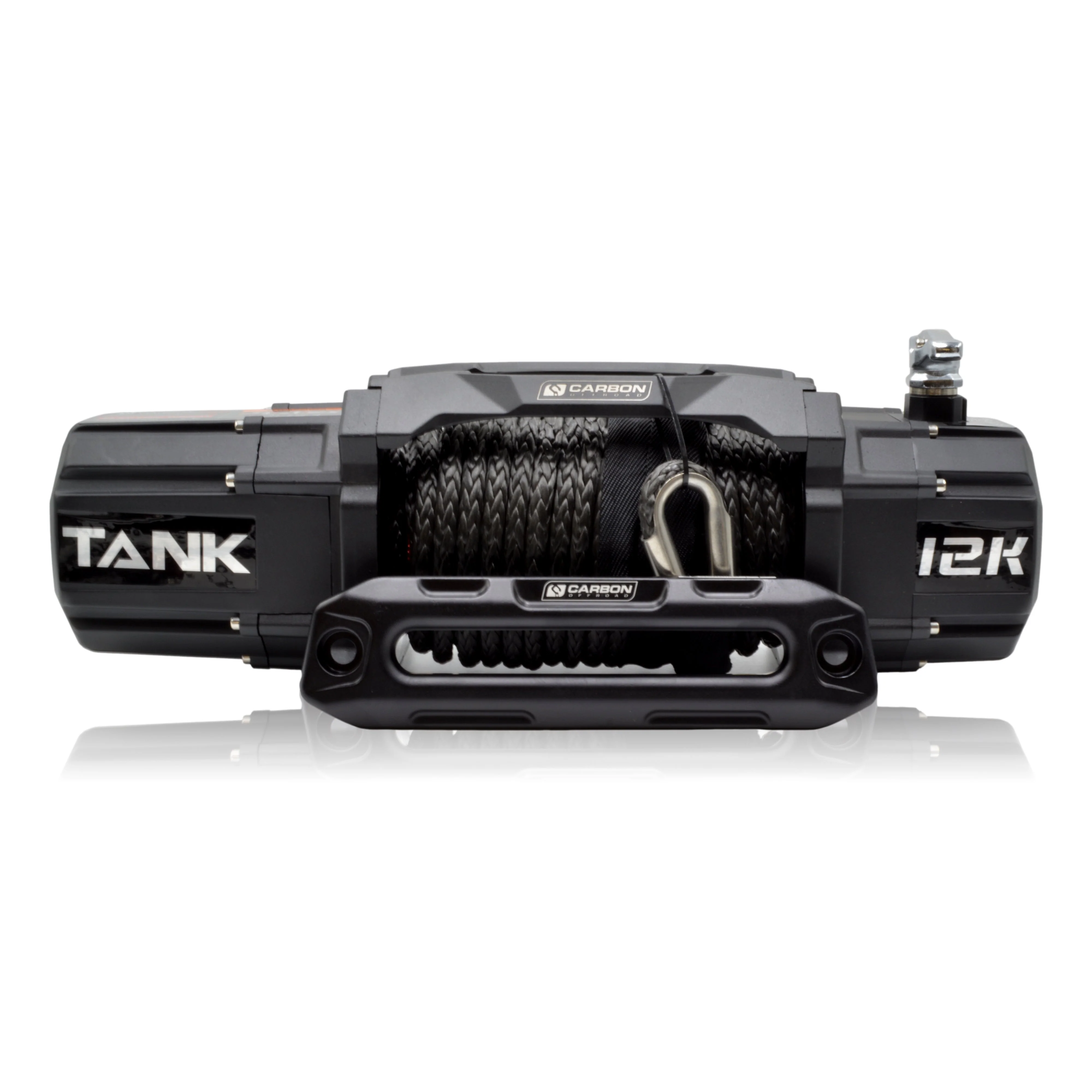 Carbon TANK - 12000lb Winch 12V No Hook - Image 2