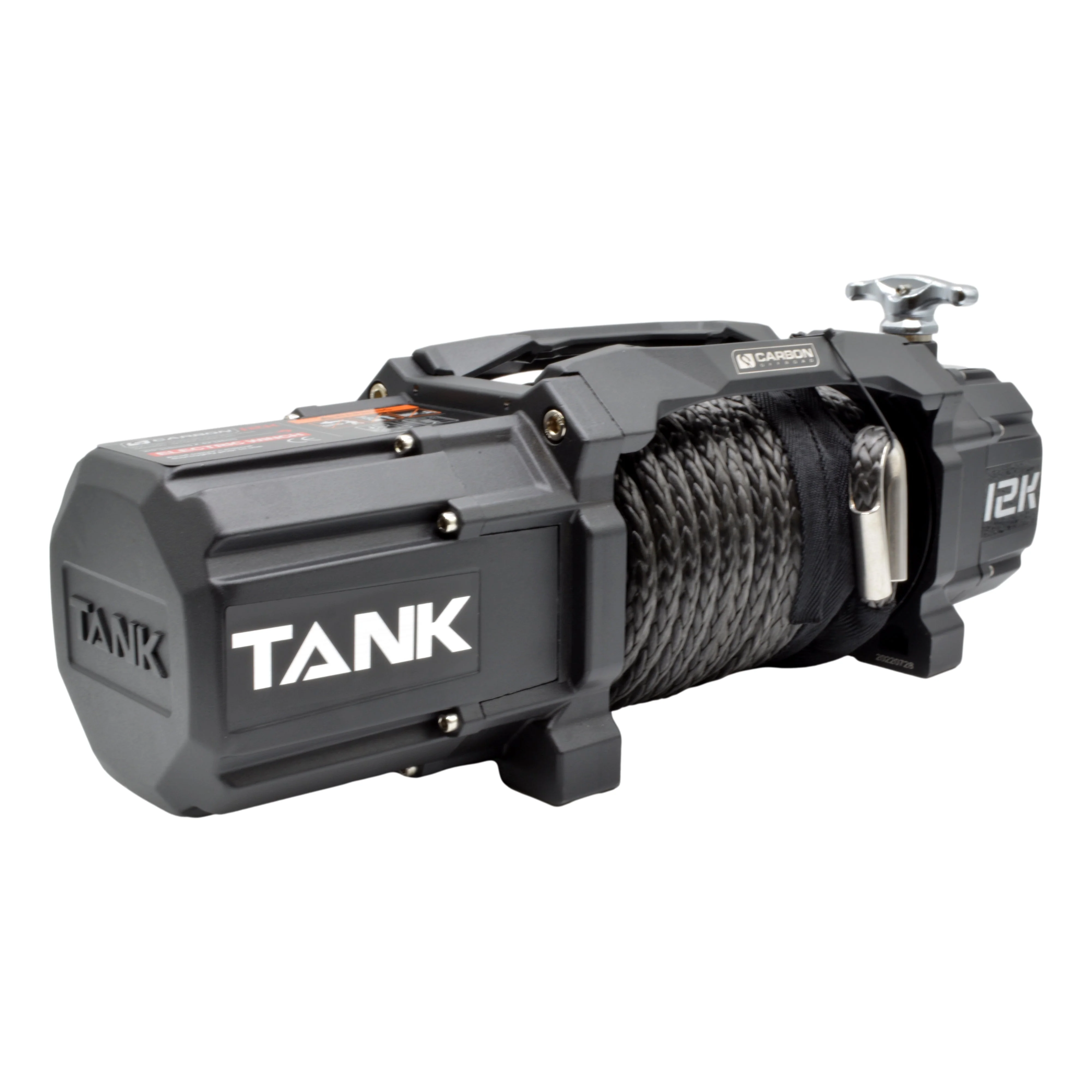 Carbon TANK - 12000lb Winch 12V No Hook - Image 4
