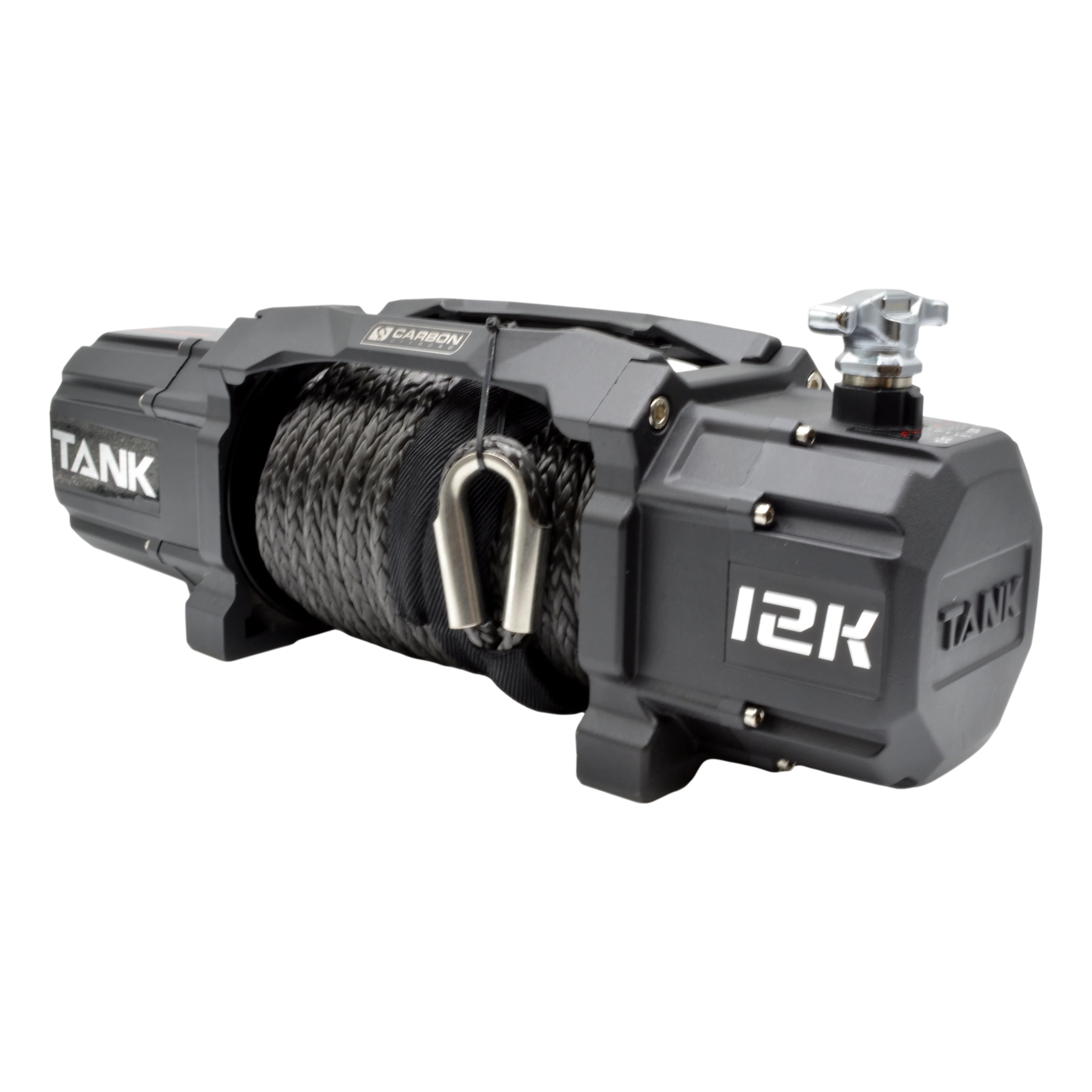 Carbon TANK - 12000lb Winch 12V No Hook - Image 7