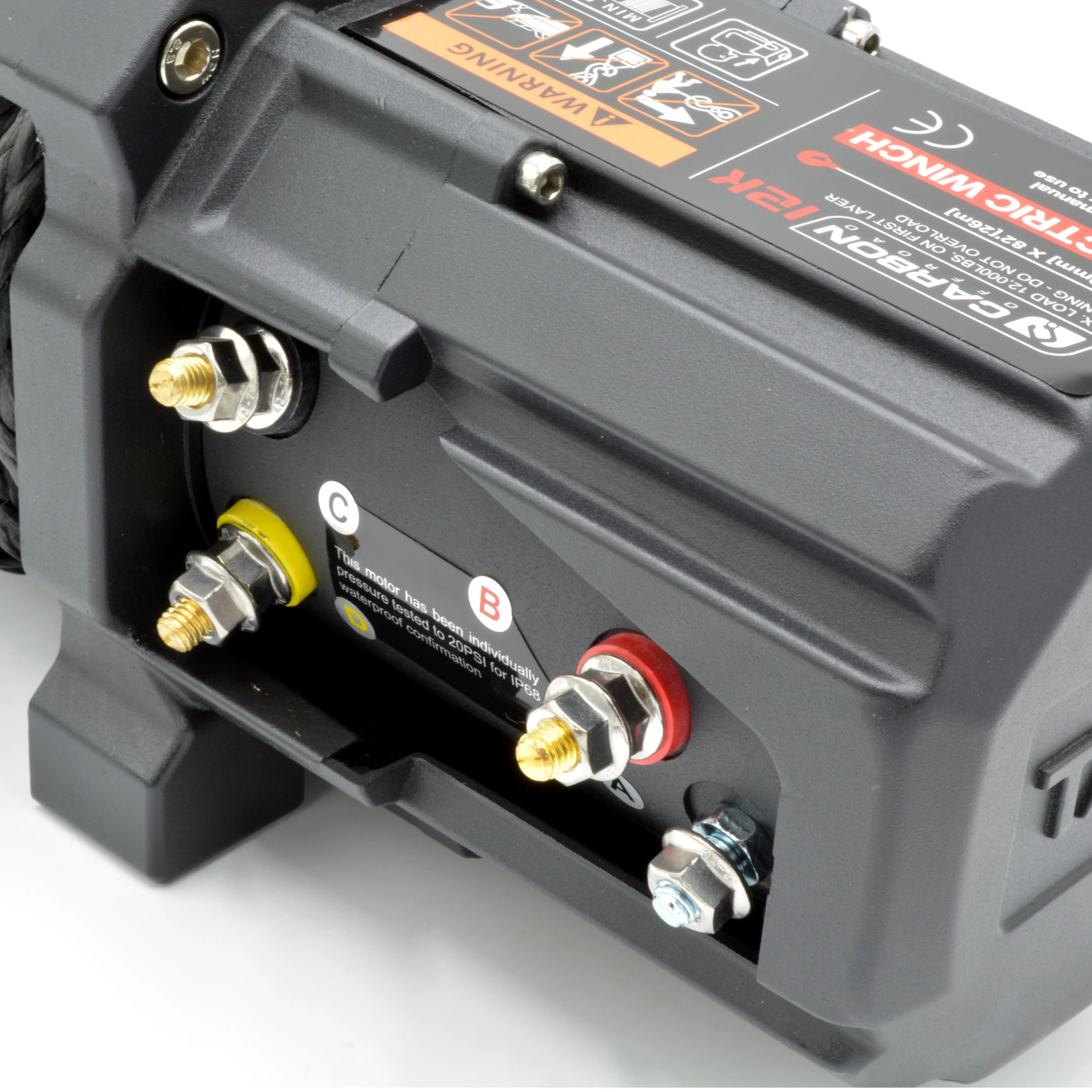 Carbon TANK - 12000lb Winch 12V No Hook - Image 9