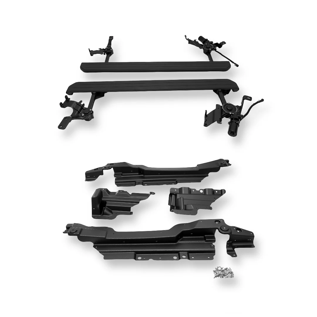 Electric Side Steps for Land Rover Defender 110 / 130 Series (L663) Black - Image 3