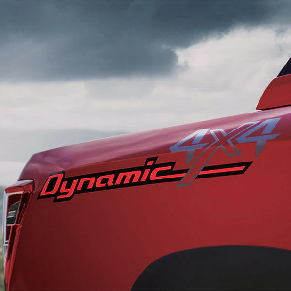 Genuine KGM SsangYong 'Dynamic 4x4' tub decal for Musso (Set)
