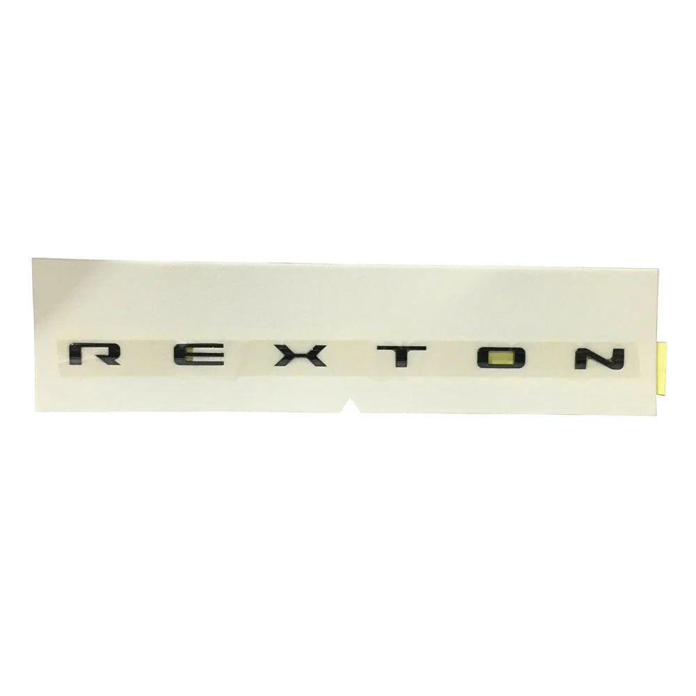 Genuine KGM SsangYong Rear 'REXTON' Badge (Black Edition) - Image 3