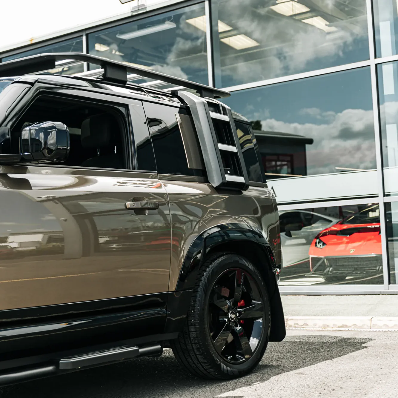 Gloss Black Wheel Arch Flares For Land Rover Defender 90 (L663) - Image 10