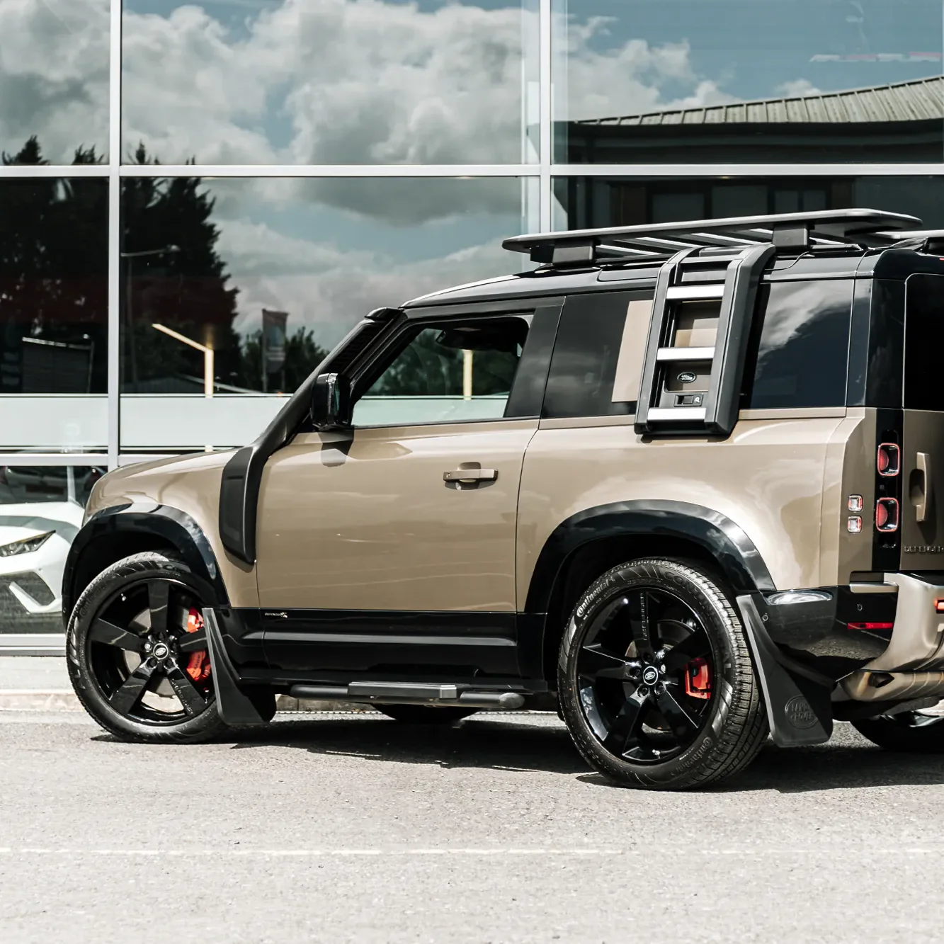 Gloss Black Wheel Arch Flares For Land Rover Defender 90 (L663) - Image 13