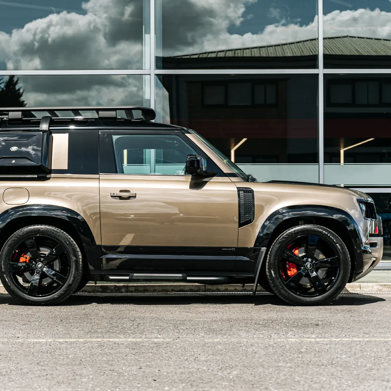 Gloss Black Wheel Arch Flares For Land Rover Defender 90 (L663) - Image 3