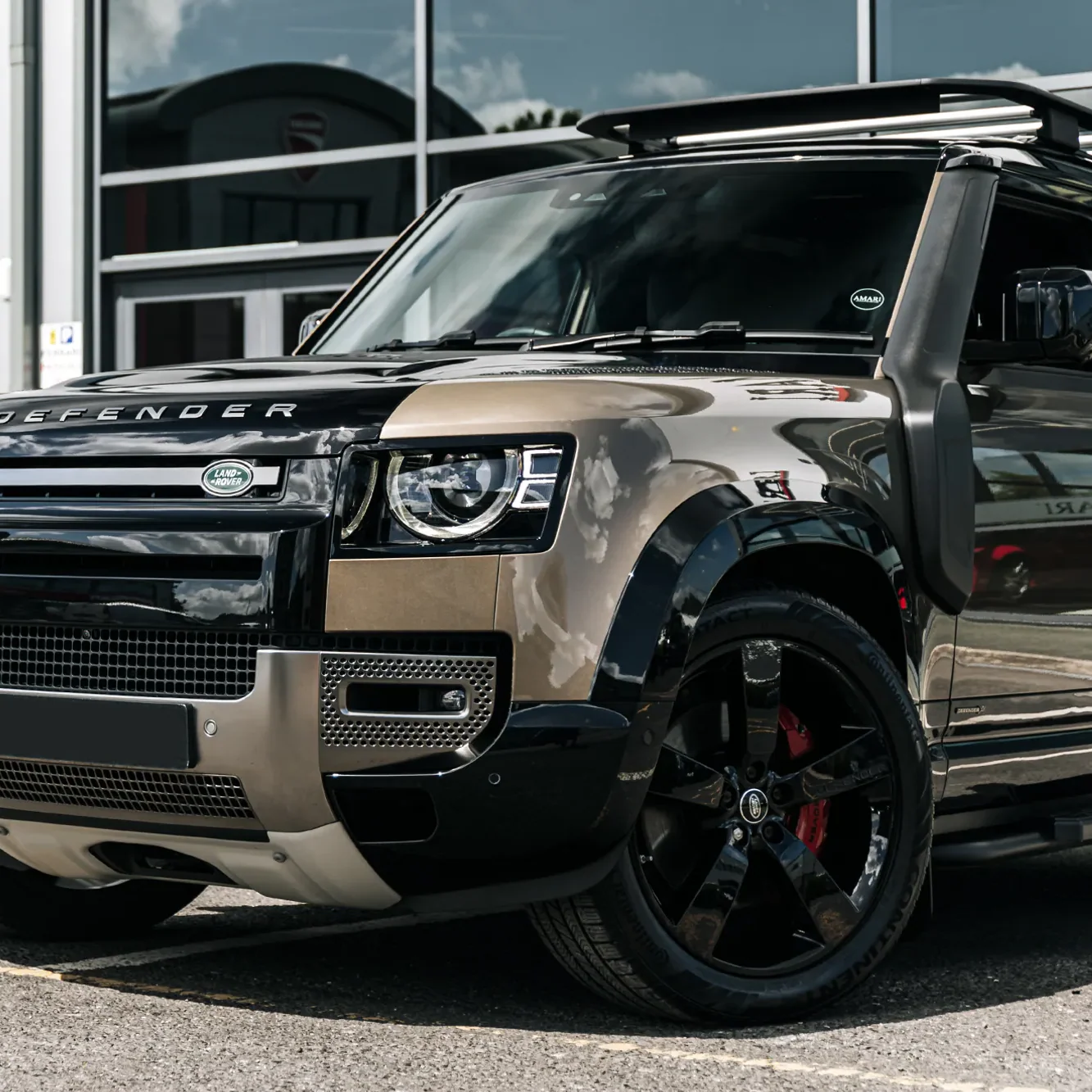Gloss Black Wheel Arch Flares For Land Rover Defender 90 (L663) - Image 6