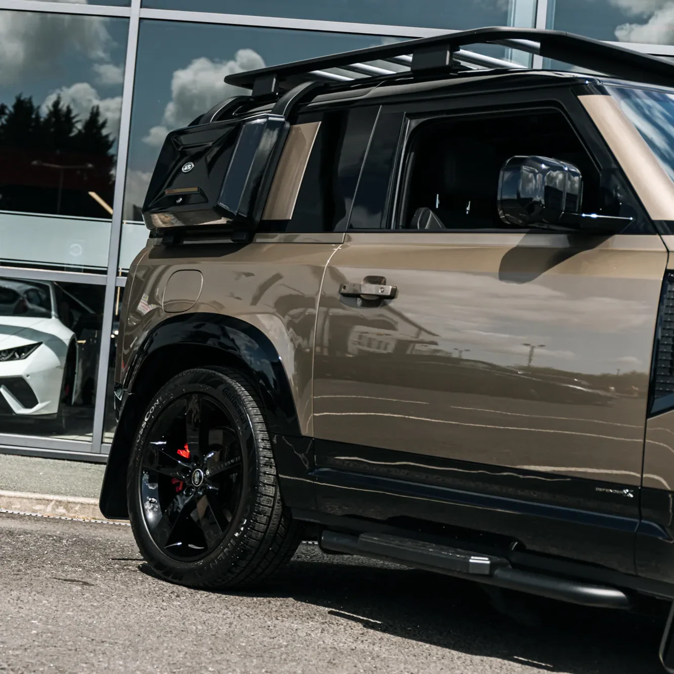Gloss Black Wheel Arch Flares For Land Rover Defender 90 (L663) - Image 7