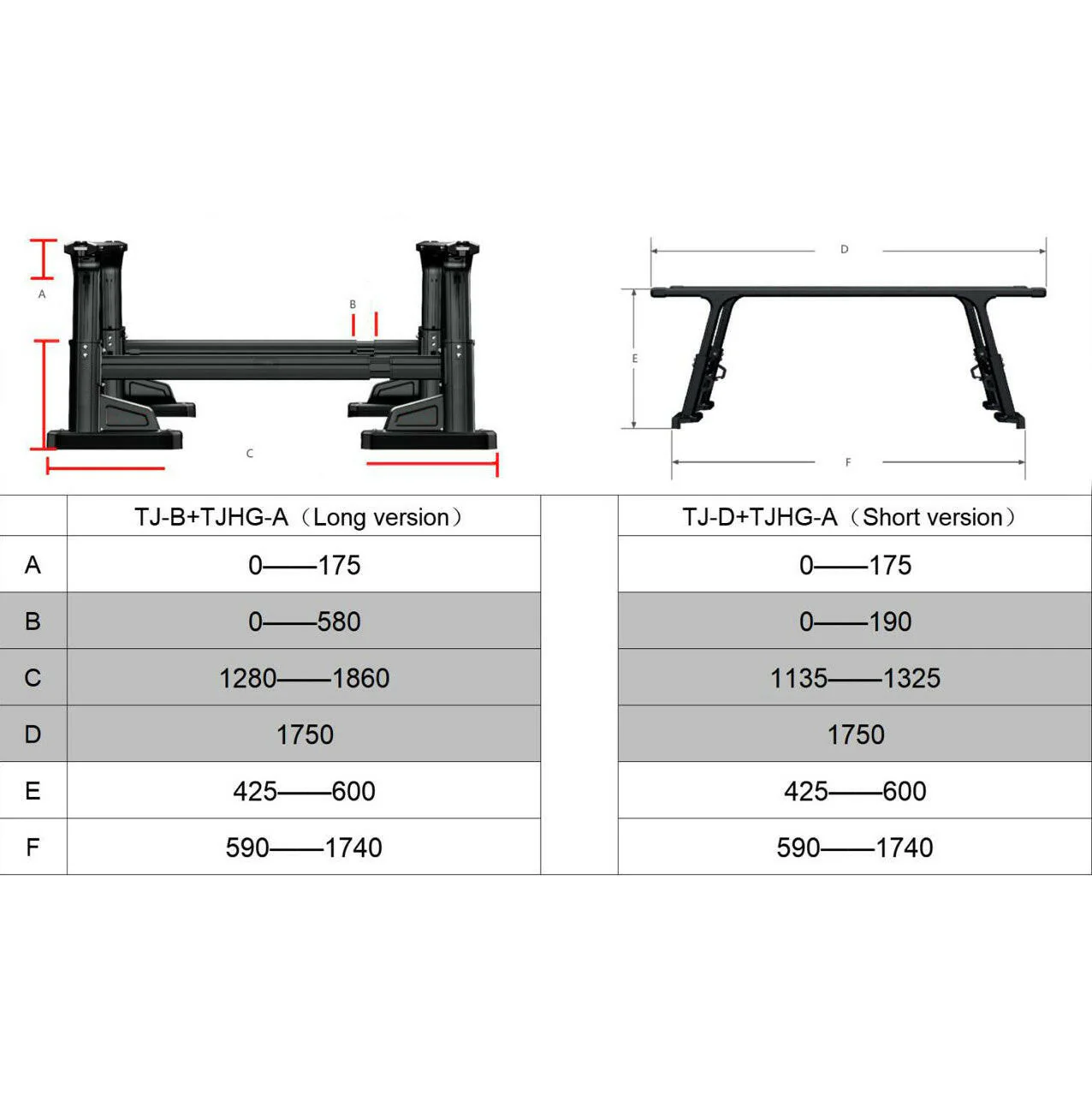 Ladder Rack System for KGM SsangYong Musso (BLACK) - Image 9