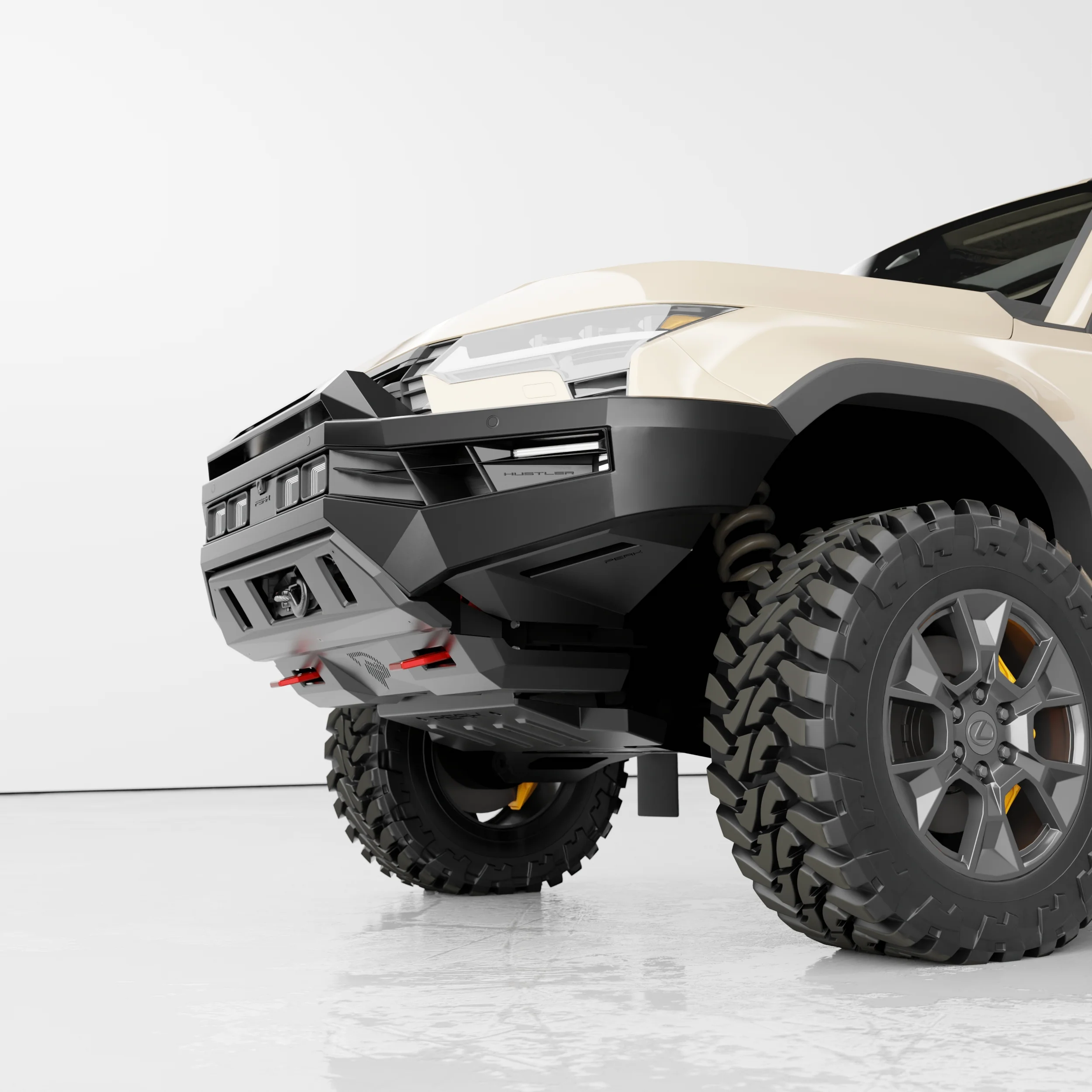 PEAK GX1 Hustler Bull Bar for Lexus GX550 | Dakar - Light Bar Edition - Image 4