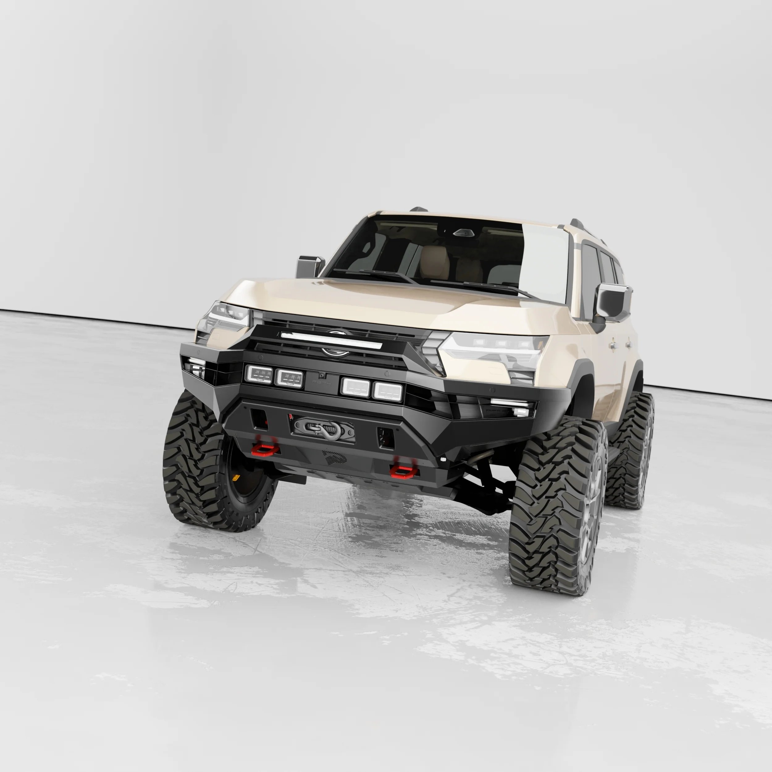 PEAK GX1 Hustler Bull Bar for Lexus GX550 | Dakar - Light Bar Edition - Image 5