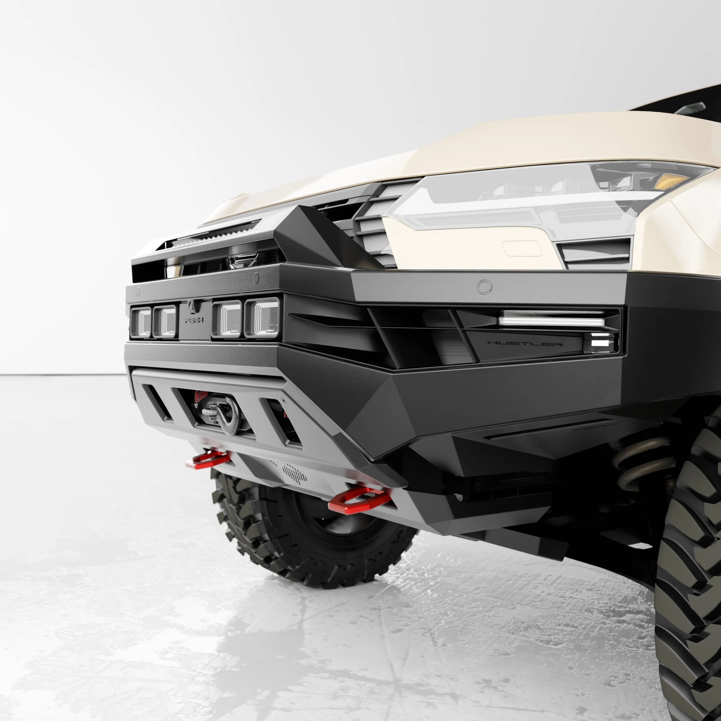 PEAK GX1 Hustler Bull Bar for Lexus GX550 | Dakar - Light Bar Edition - Image 9