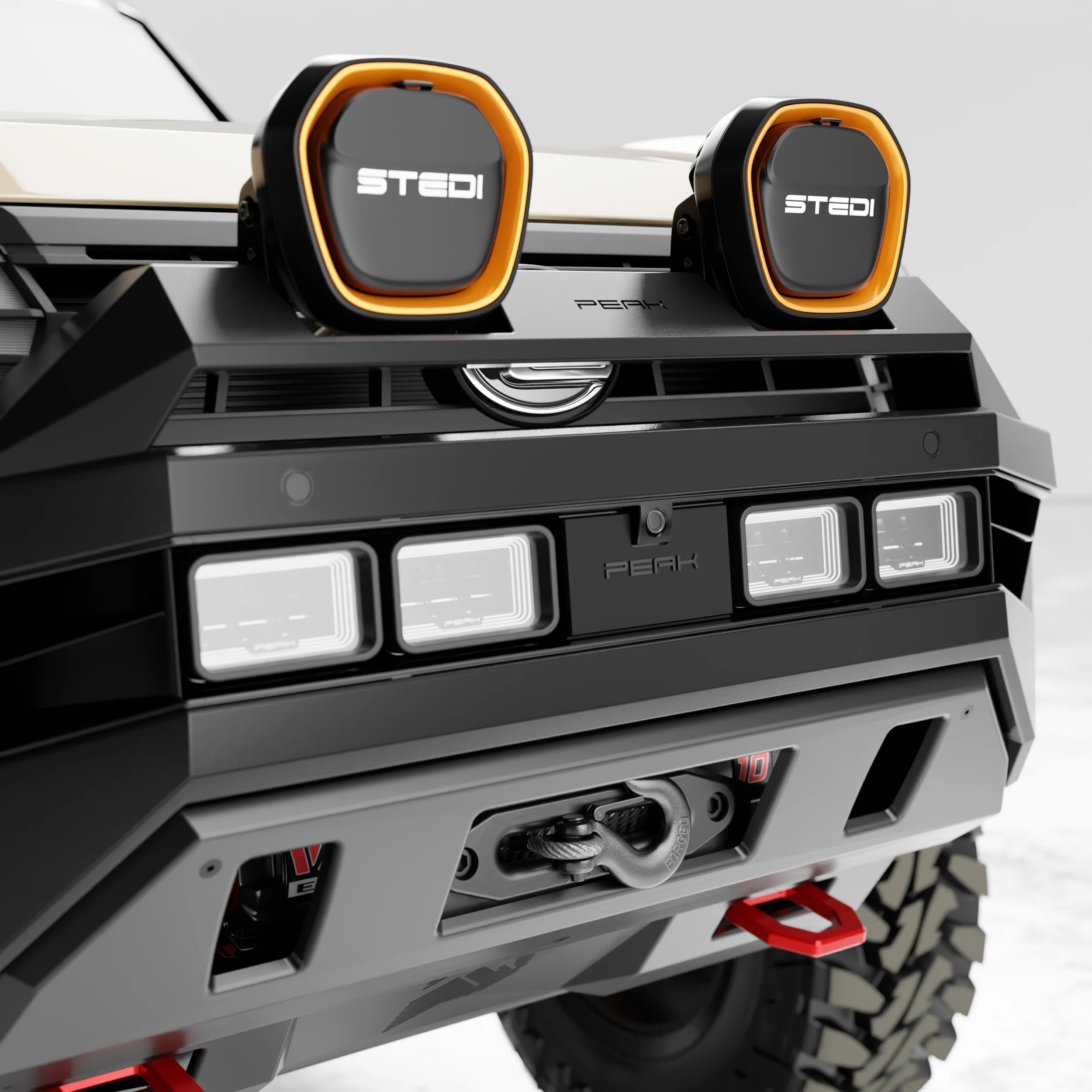PEAK GX1 Hustler Bull Bar for Lexus GX550 | Dakar - Type X EVO - Image 10