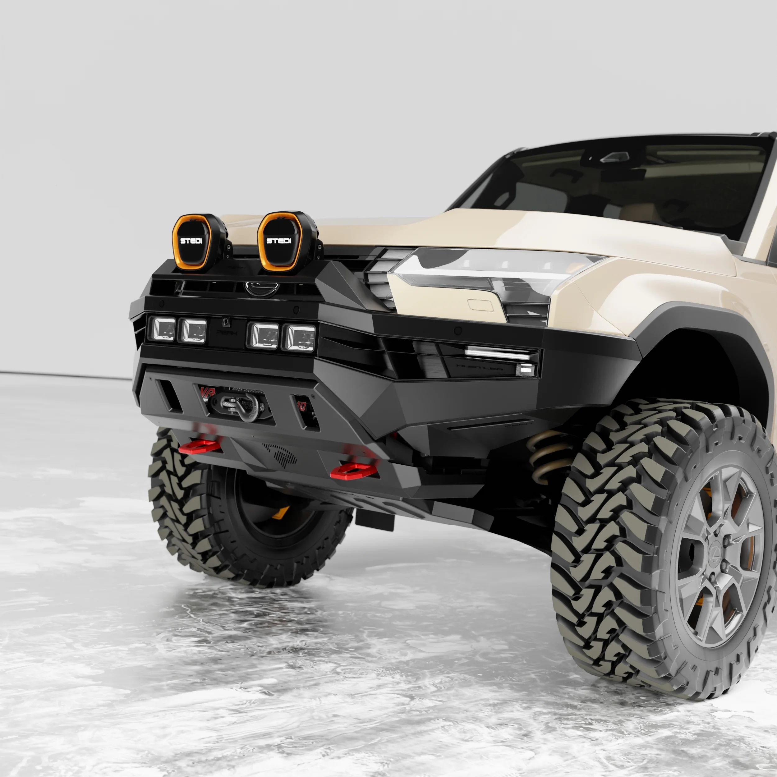 PEAK GX1 Hustler Bull Bar for Lexus GX550 | Dakar - Type X EVO - Image 3