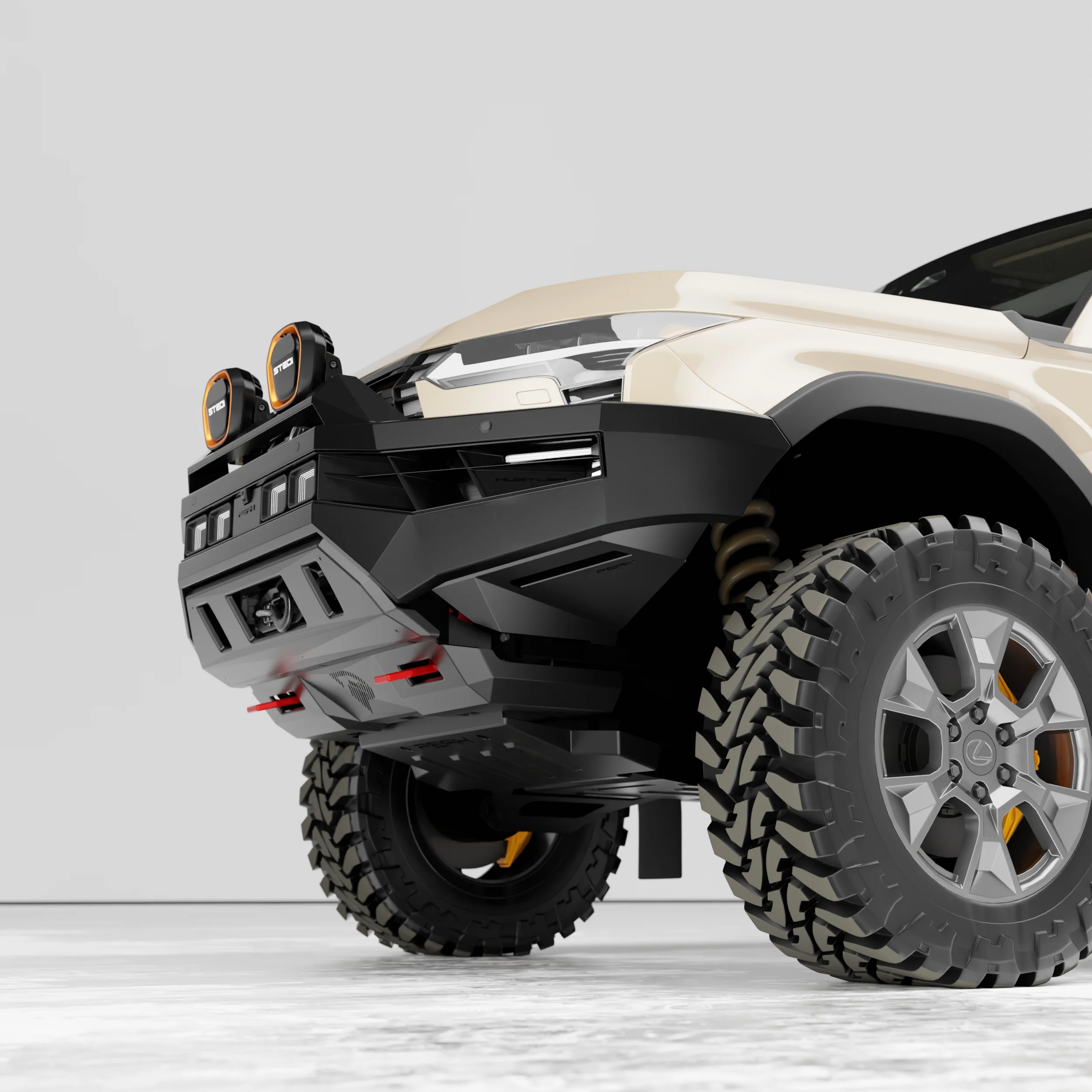 PEAK GX1 Hustler Bull Bar for Lexus GX550 | Dakar - Type X EVO - Image 4