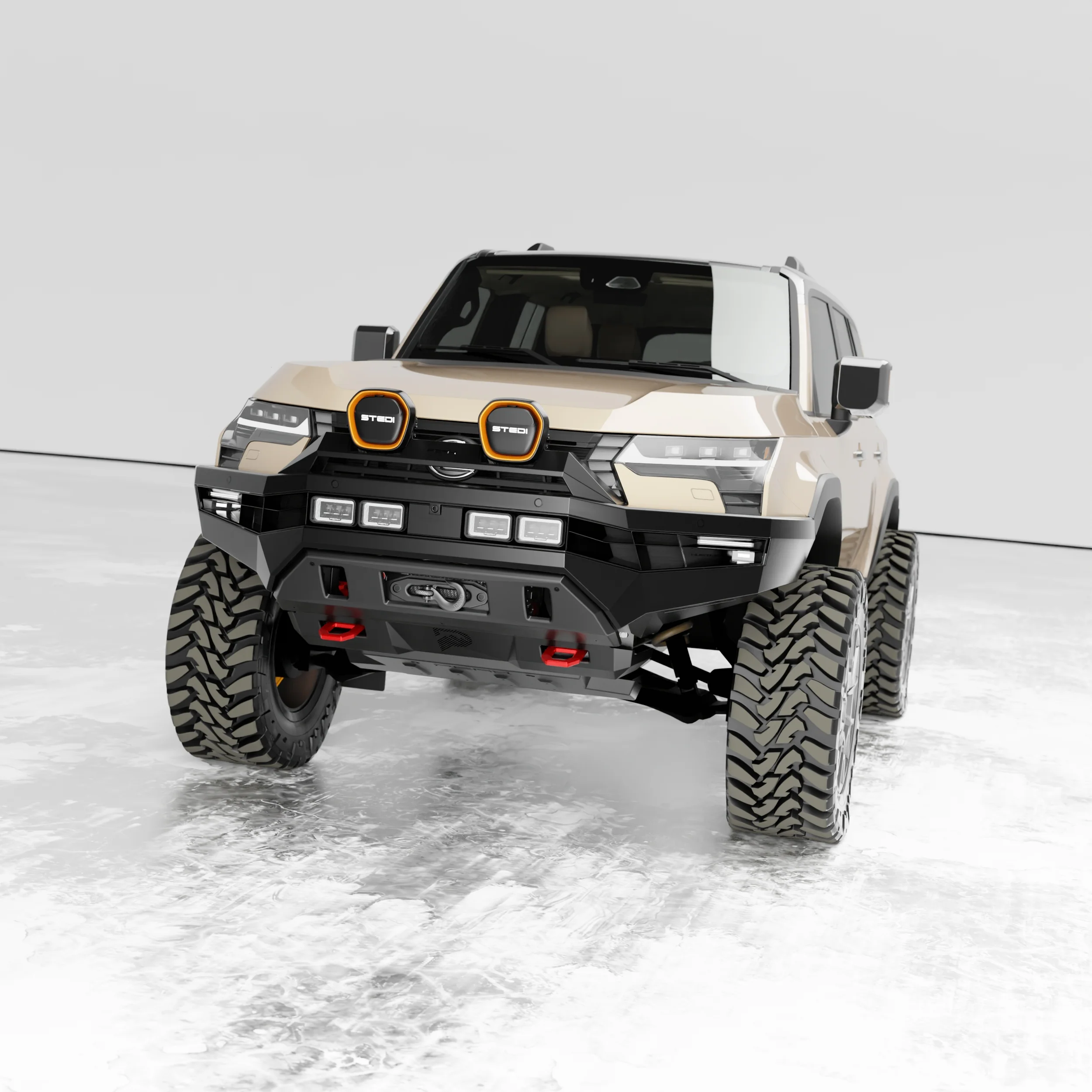 PEAK GX1 Hustler Bull Bar for Lexus GX550 | Dakar - Type X EVO - Image 5