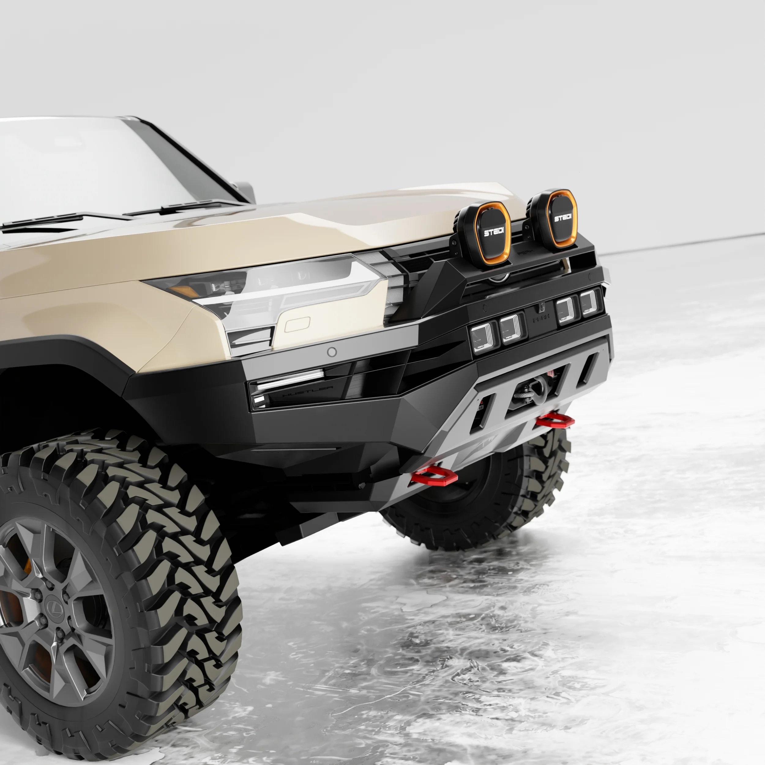 PEAK GX1 Hustler Bull Bar for Lexus GX550 | Dakar - Type X EVO - Image 7