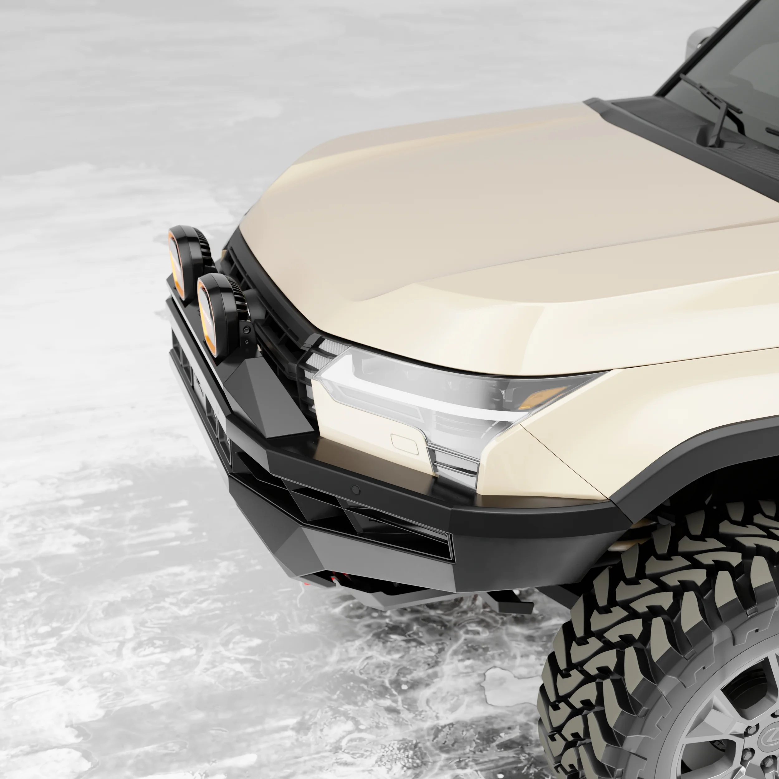 PEAK GX1 Hustler Bull Bar for Lexus GX550 | Dakar - Type X EVO - Image 8