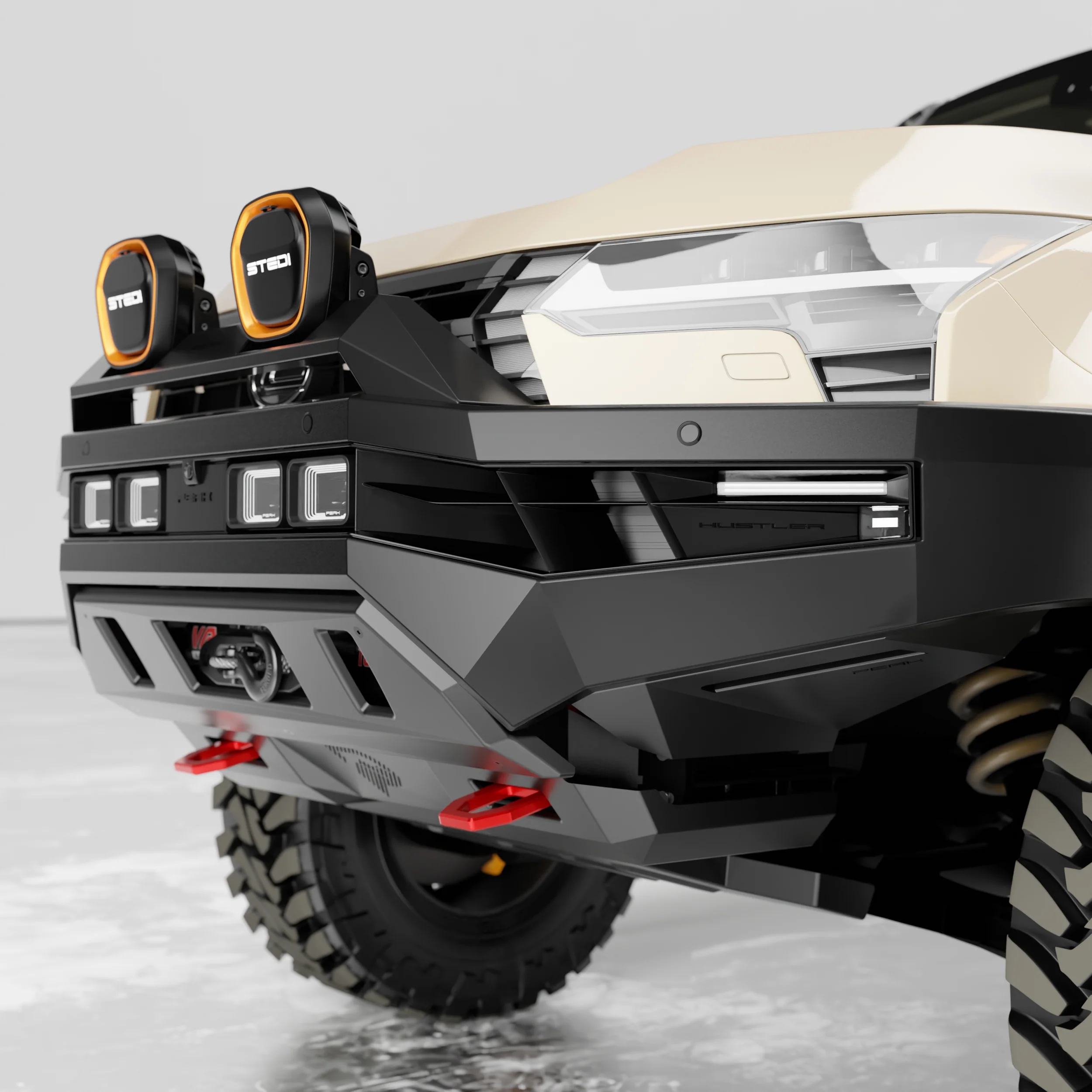 PEAK GX1 Hustler Bull Bar for Lexus GX550 | Dakar - Type X EVO - Image 9