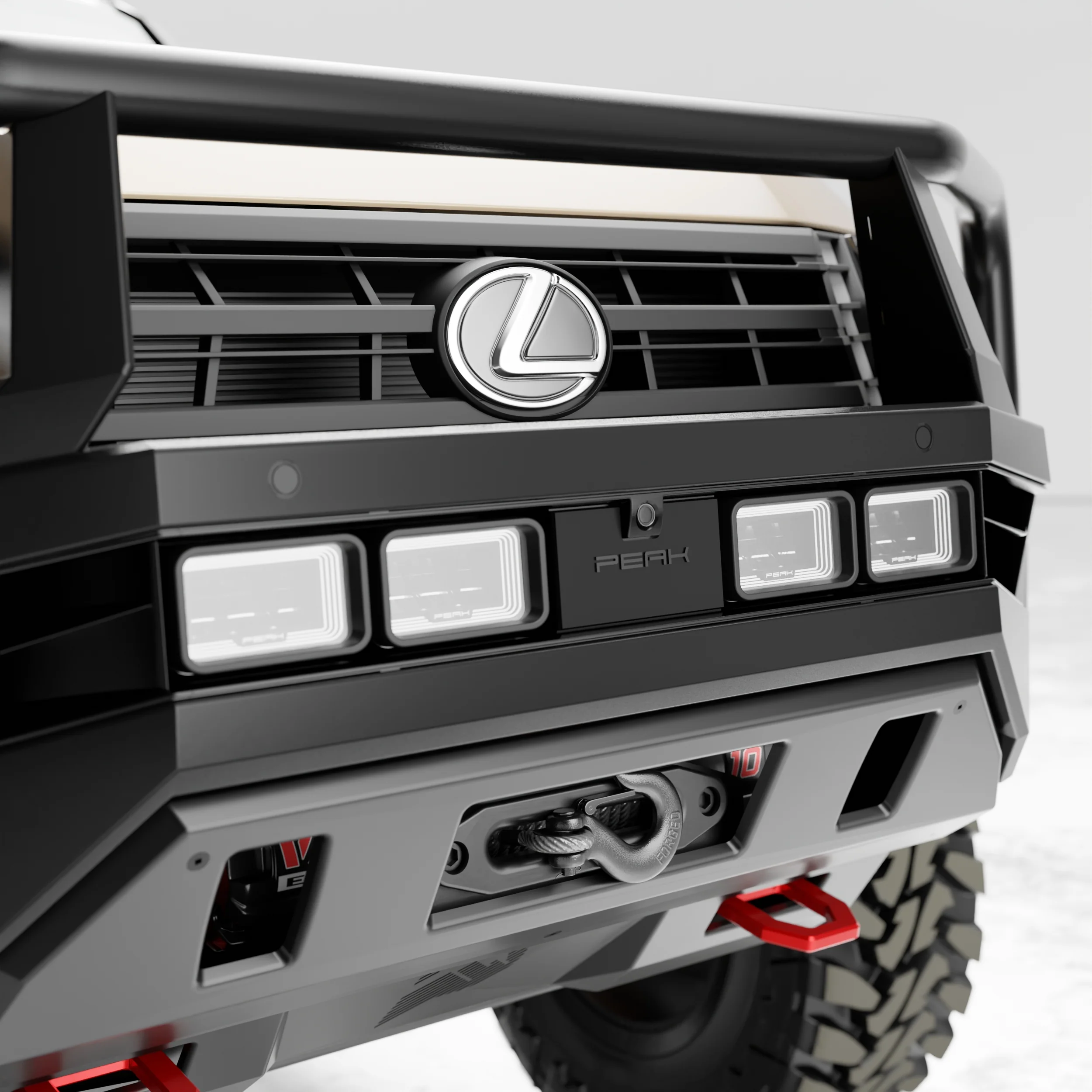 PEAK GX1 Hustler Bull Bar for Lexus GX550 | Triple Loop - Image 10