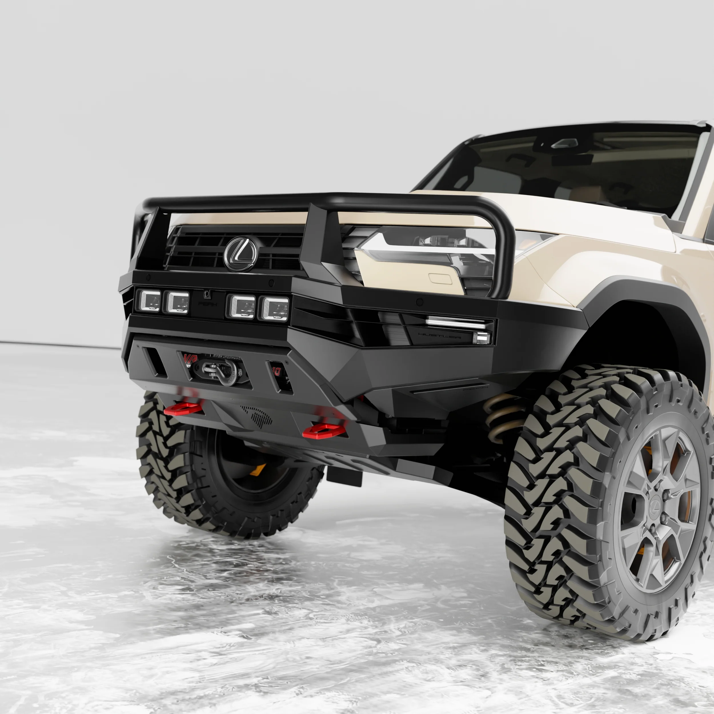 PEAK GX1 Hustler Bull Bar for Lexus GX550 | Triple Loop - Image 3