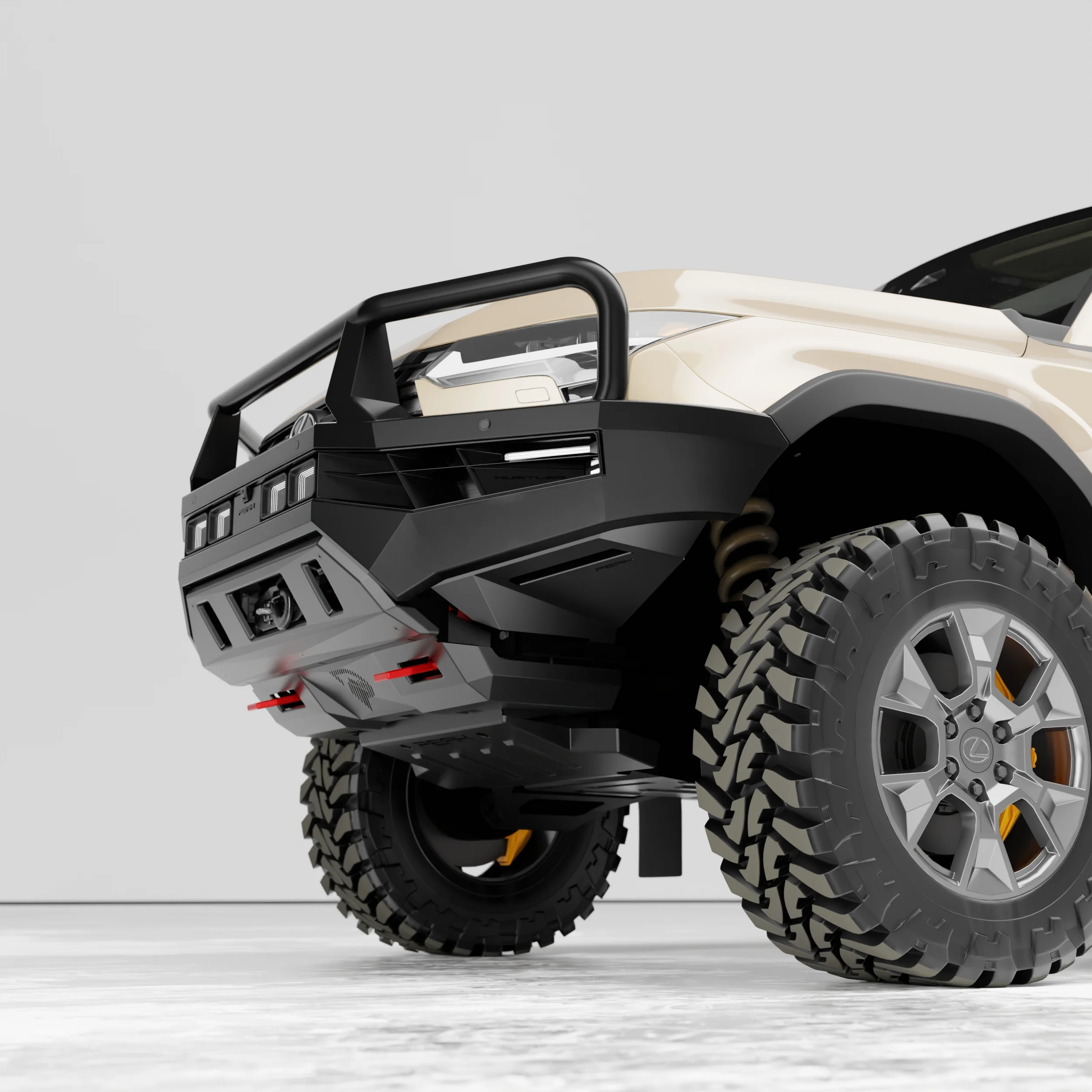 PEAK GX1 Hustler Bull Bar for Lexus GX550 | Triple Loop - Image 4