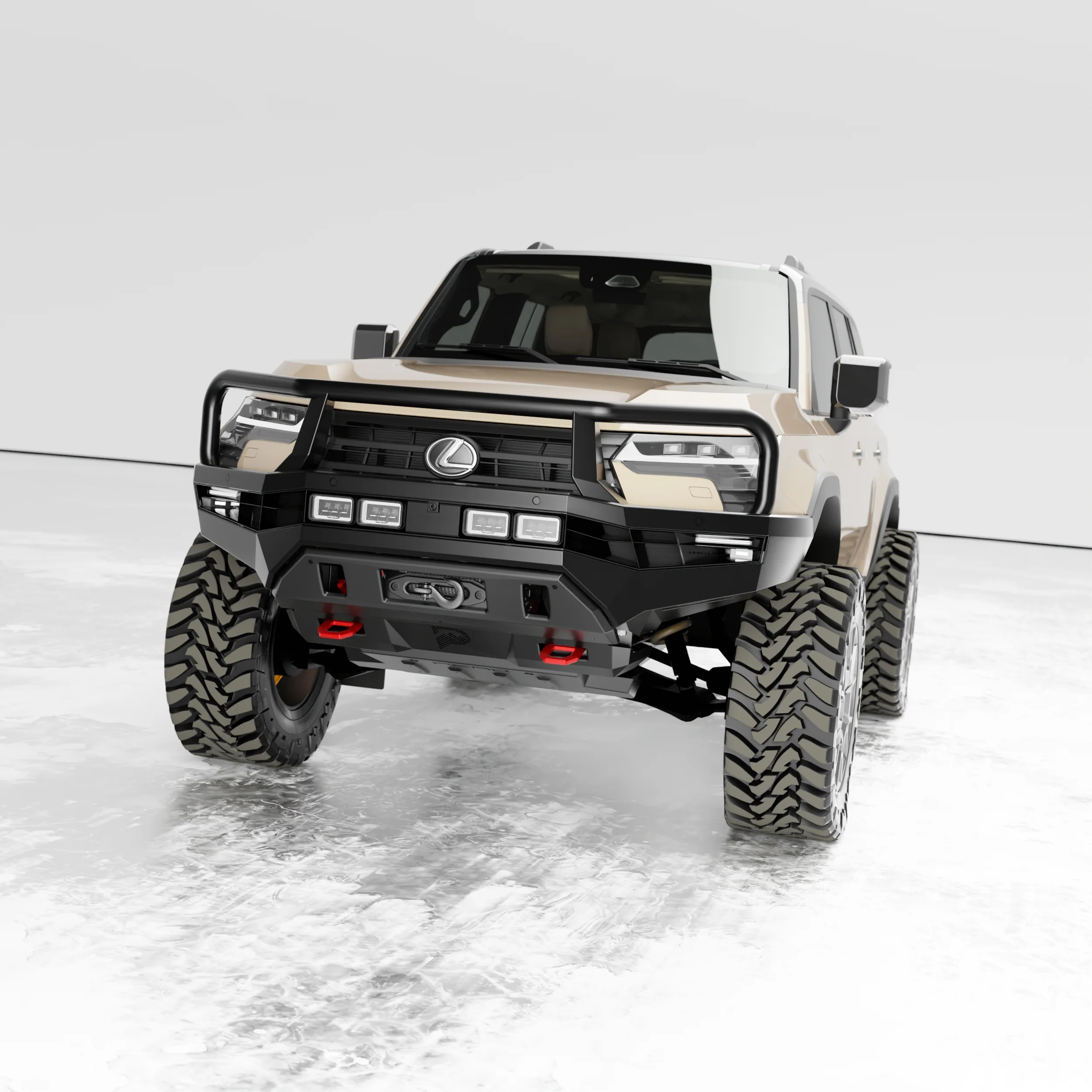 PEAK GX1 Hustler Bull Bar for Lexus GX550 | Triple Loop - Image 5
