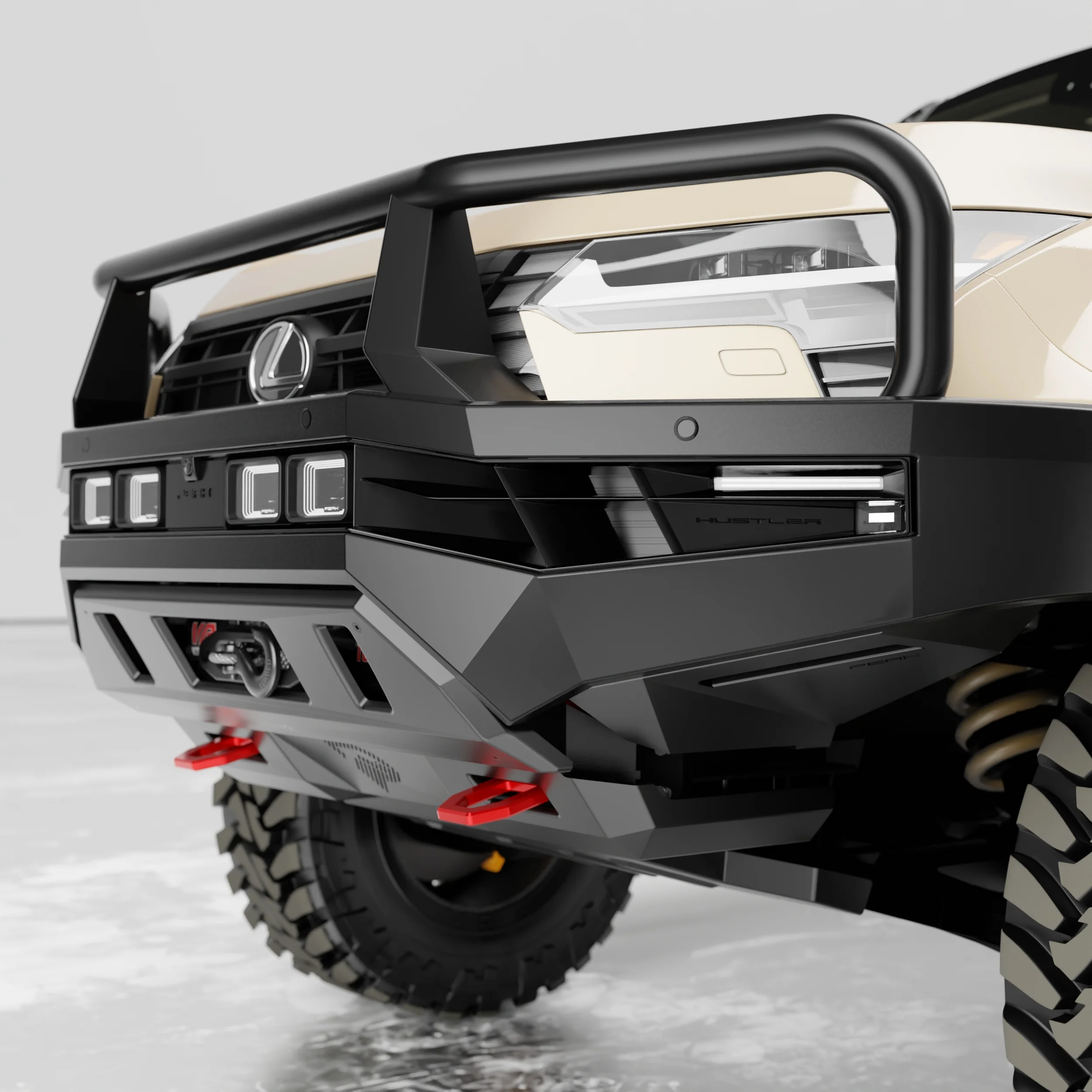 PEAK GX1 Hustler Bull Bar for Lexus GX550 | Triple Loop - Image 9