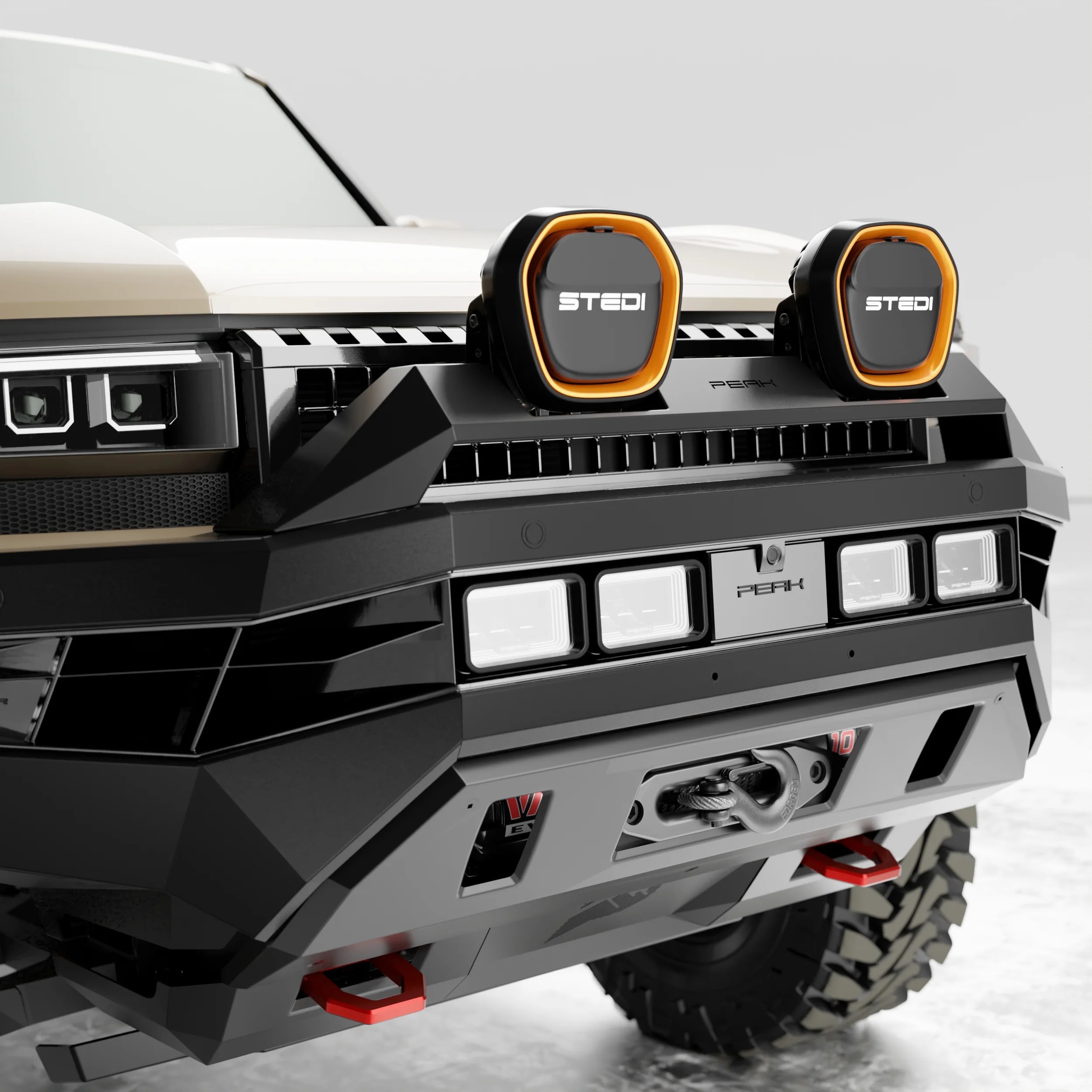 PEAK LC1 Hustler Bull Bar for Toyota Landcruiser Prado 250 | Dakar - Type X EVO - Image 10