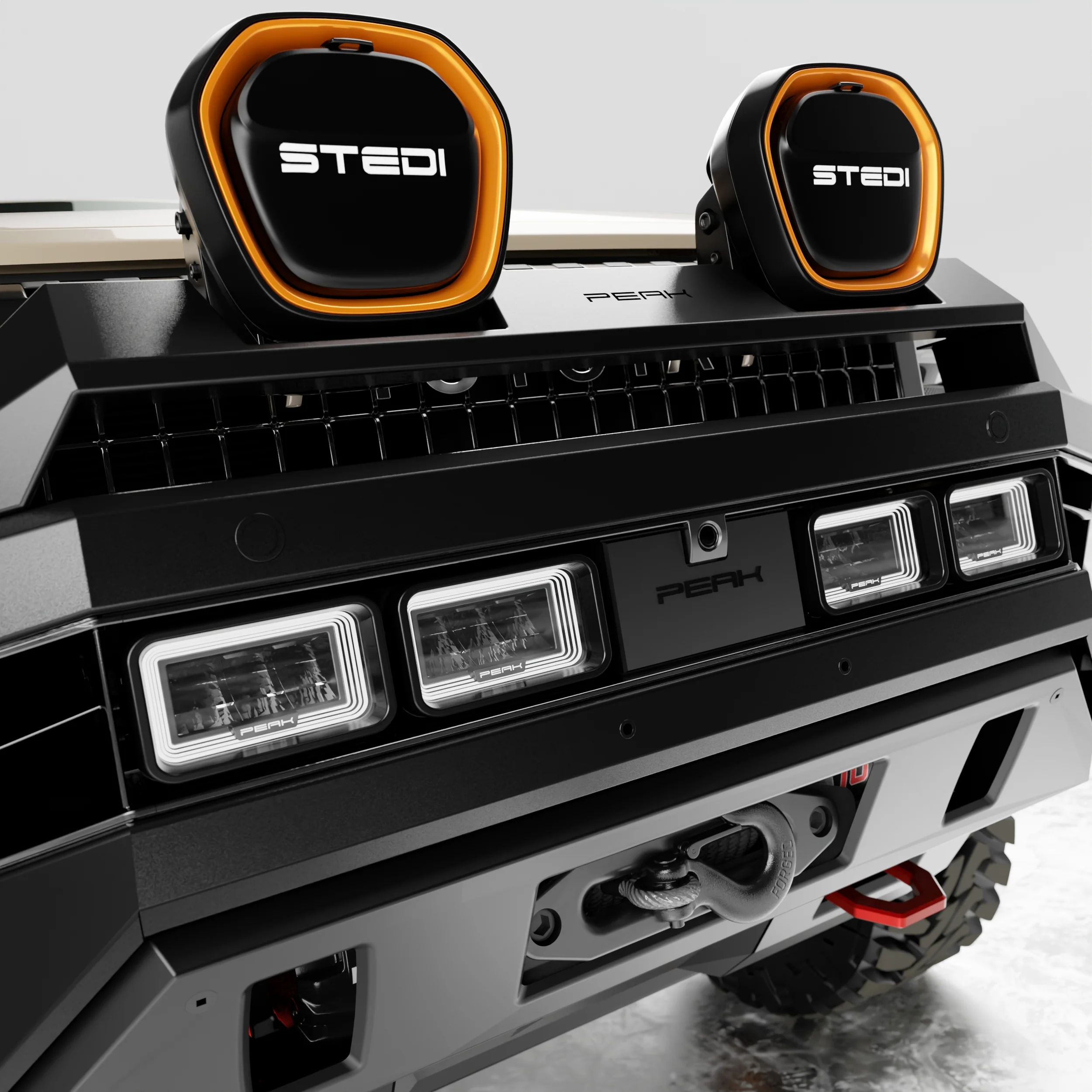 PEAK LC1 Hustler Bull Bar for Toyota Landcruiser Prado 250 | Dakar - Type X EVO - Image 11