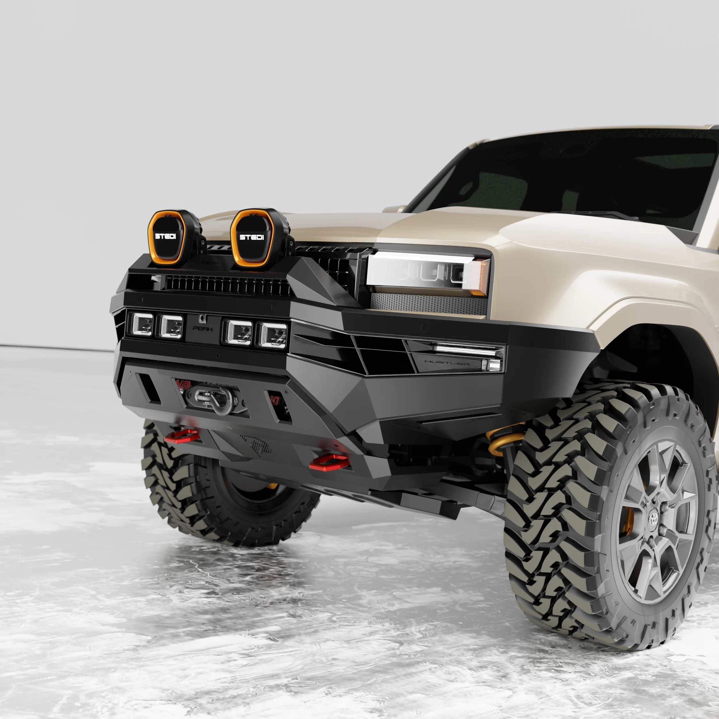 PEAK LC1 Hustler Bull Bar for Toyota Landcruiser Prado 250 | Dakar - Type X EVO - Image 3