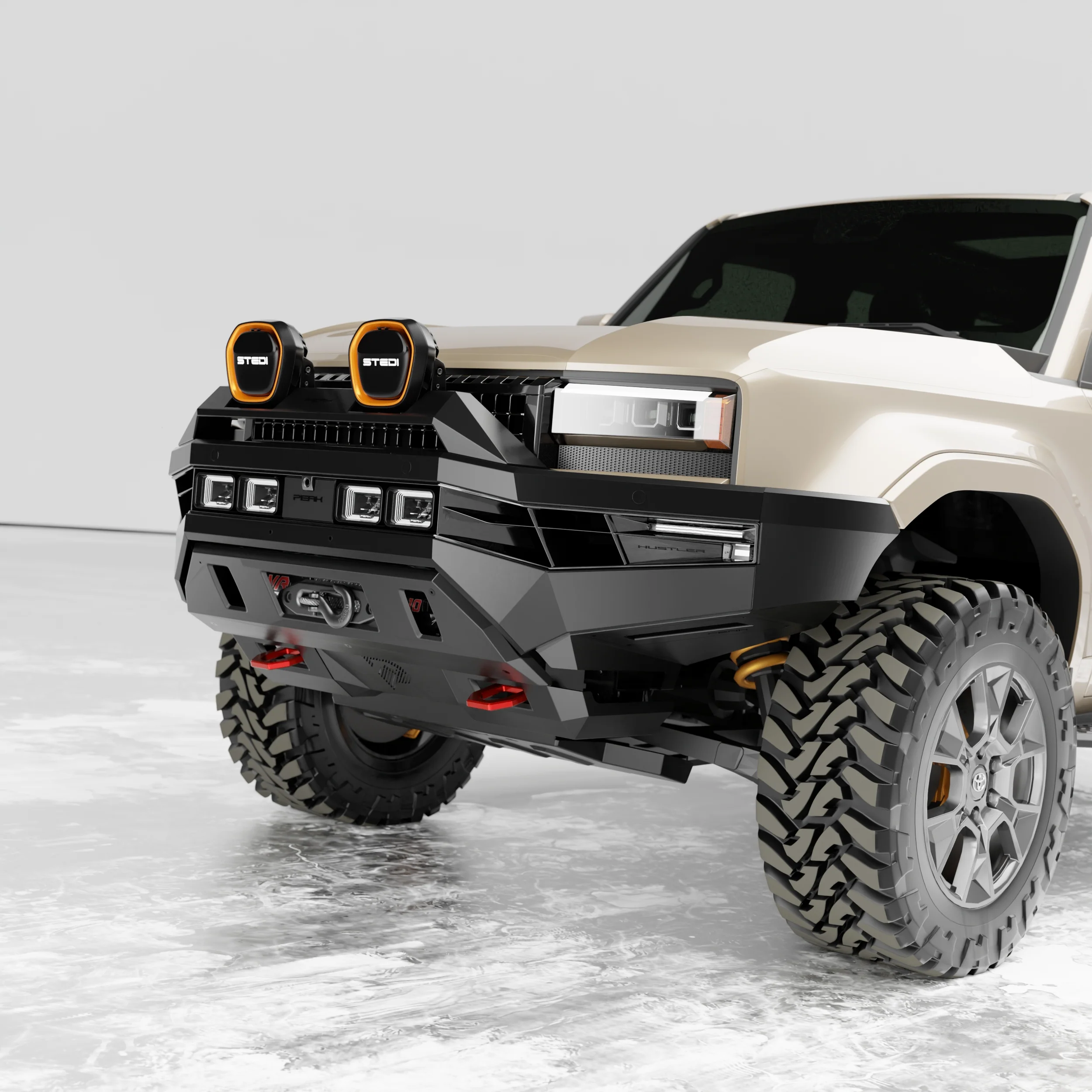 PEAK LC1 Hustler Bull Bar for Toyota Landcruiser Prado 250 | Dakar - Type X EVO - Image 6